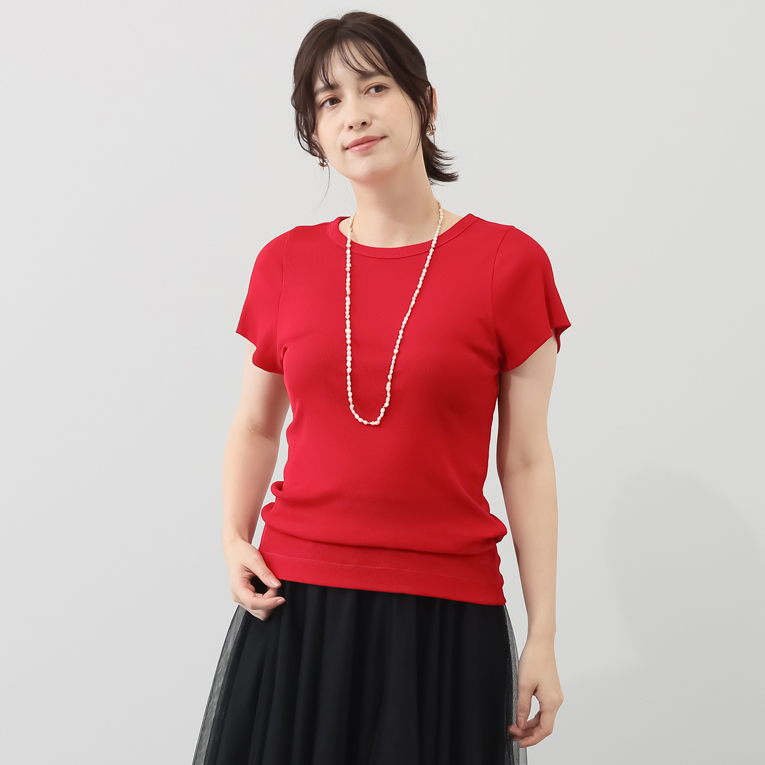 エイガールズ 新感覚！ スーピマコットン１００％ スペシャルシルケット 半袖プルオーバー