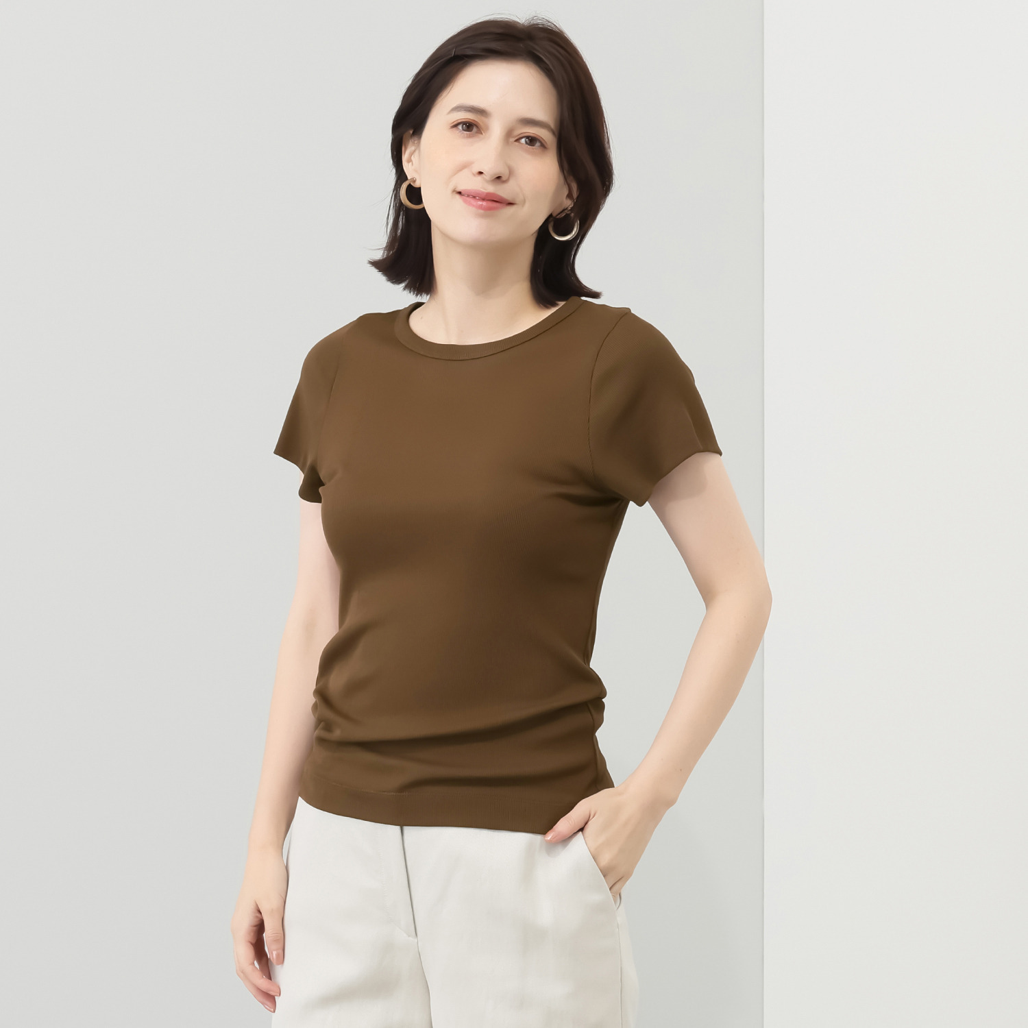 エイガールズ 新感覚！ スーピマコットン１００％ スペシャルシルケット 半袖プルオーバー