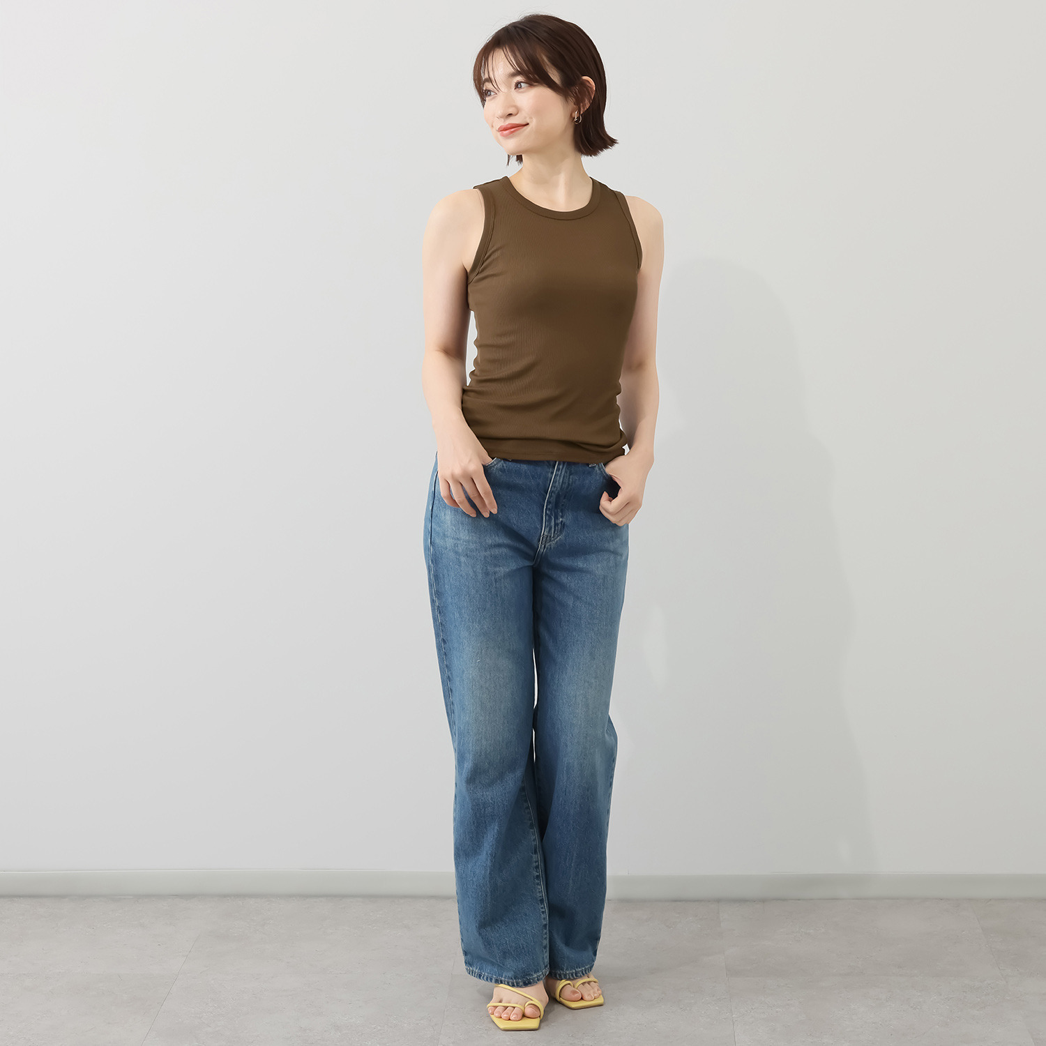 エイガールズ 新感覚！ スーピマコットン１００％ スペシャルシルケット タンクトップ