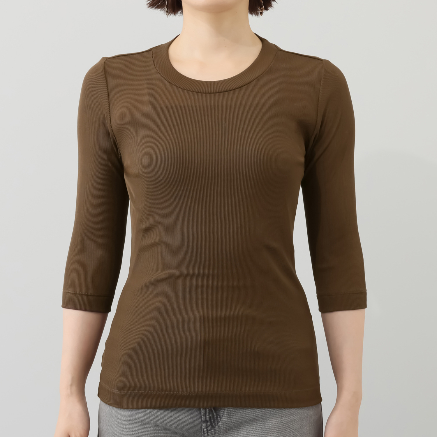 エイガールズ 新感覚！ スーピマコットン１００％ スペシャルシルケット 七分袖プルオーバー