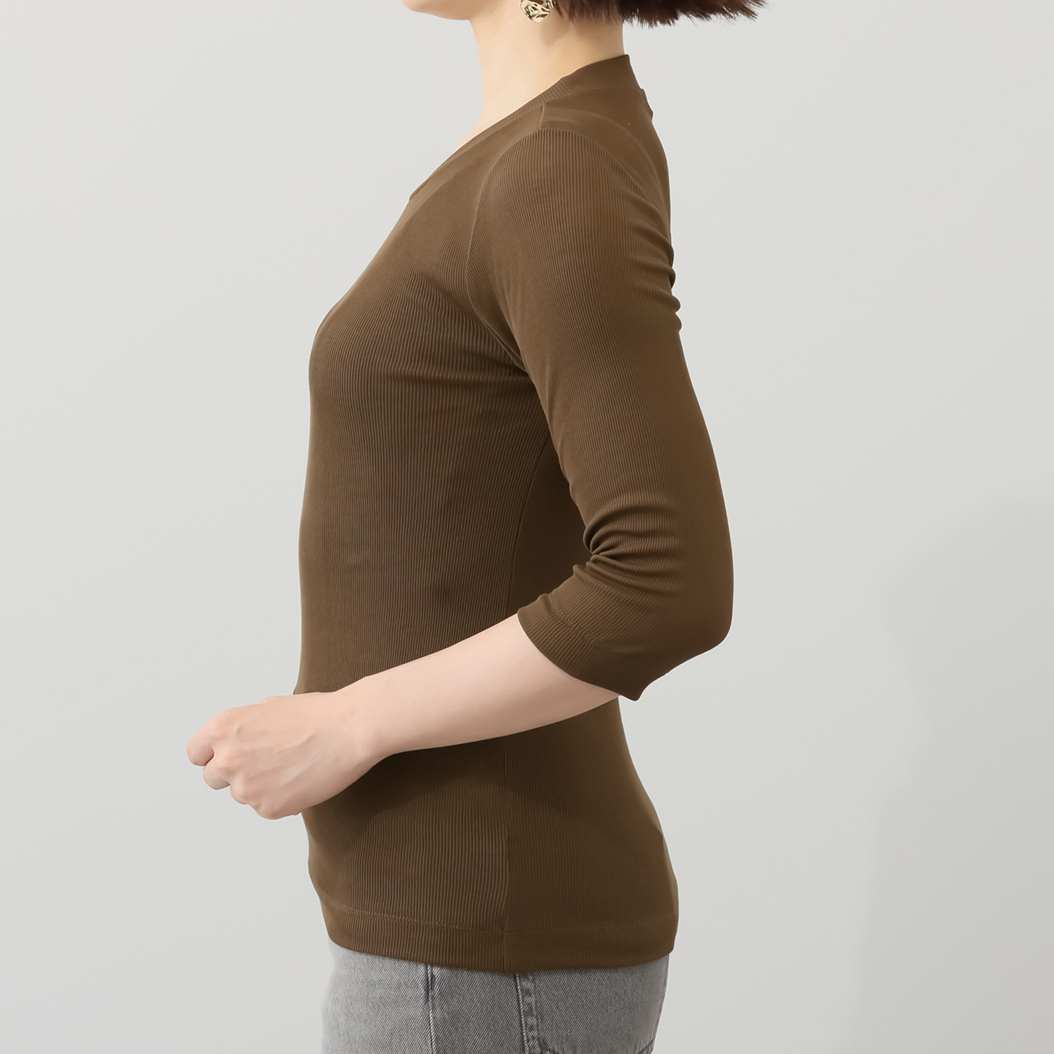 エイガールズ 新感覚！ スーピマコットン１００％ スペシャルシルケット 七分袖プルオーバー