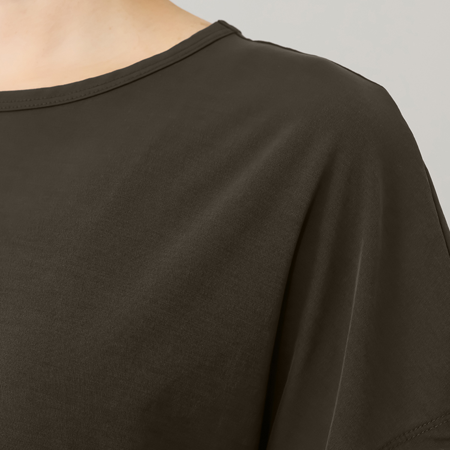 エイガールズ 新感覚！ スーピマコットン１００％ スペシャルシルケット 天竺ゆったりプルオーバー