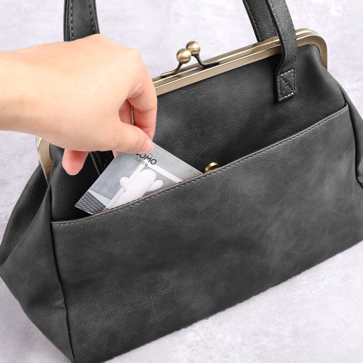 リズデイズ がま口 ２ウェイ ショルダーバッグ