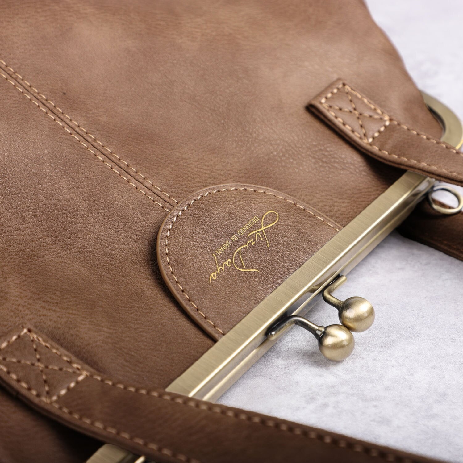 リズデイズ がま口 ２ウェイ ショルダーバッグ