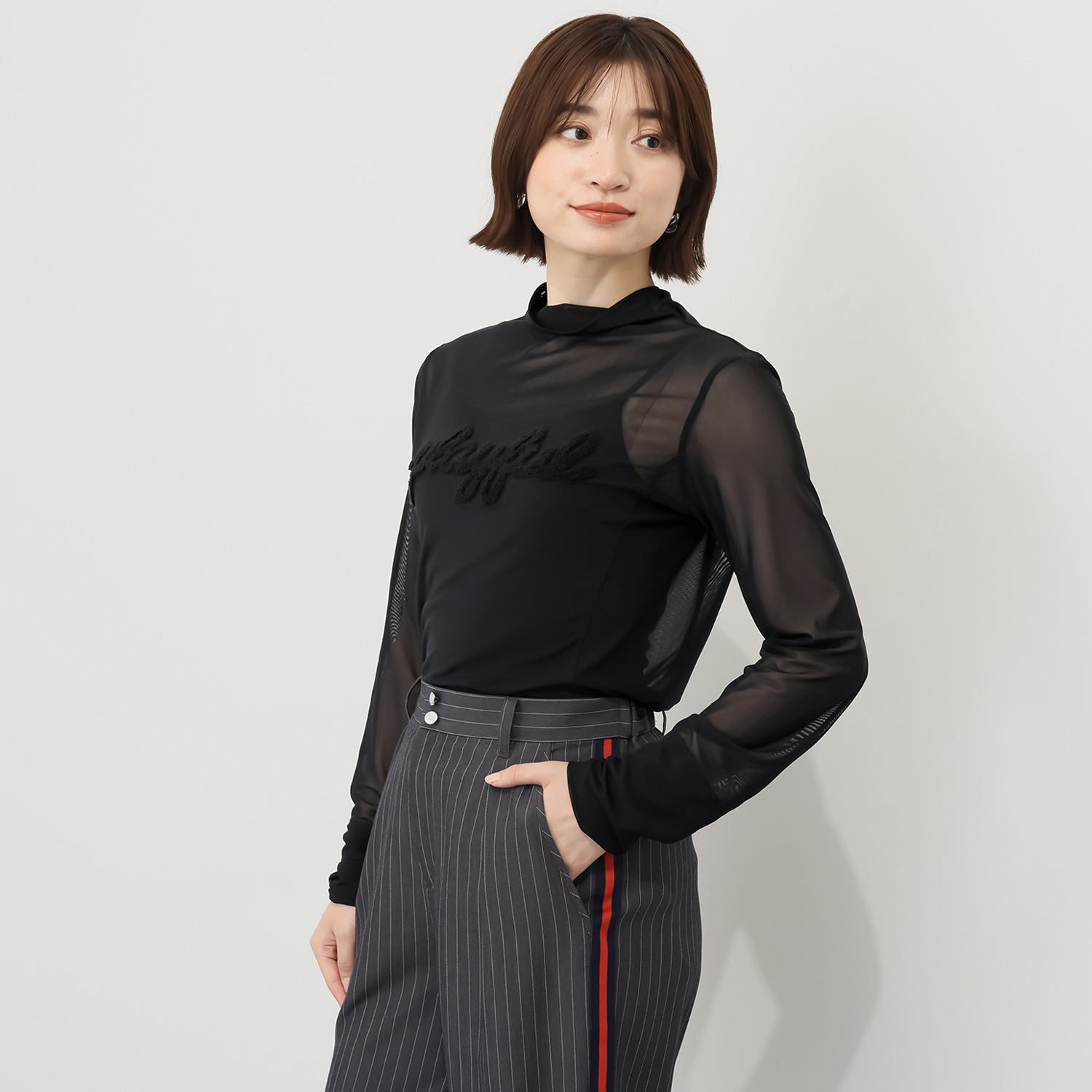 ボン・ブリコラージュ バイ　レイコ・ホウセンジ バイヤーイチ押し！ イマっぽさ満載の 大人のシアーチュール プルオーバー