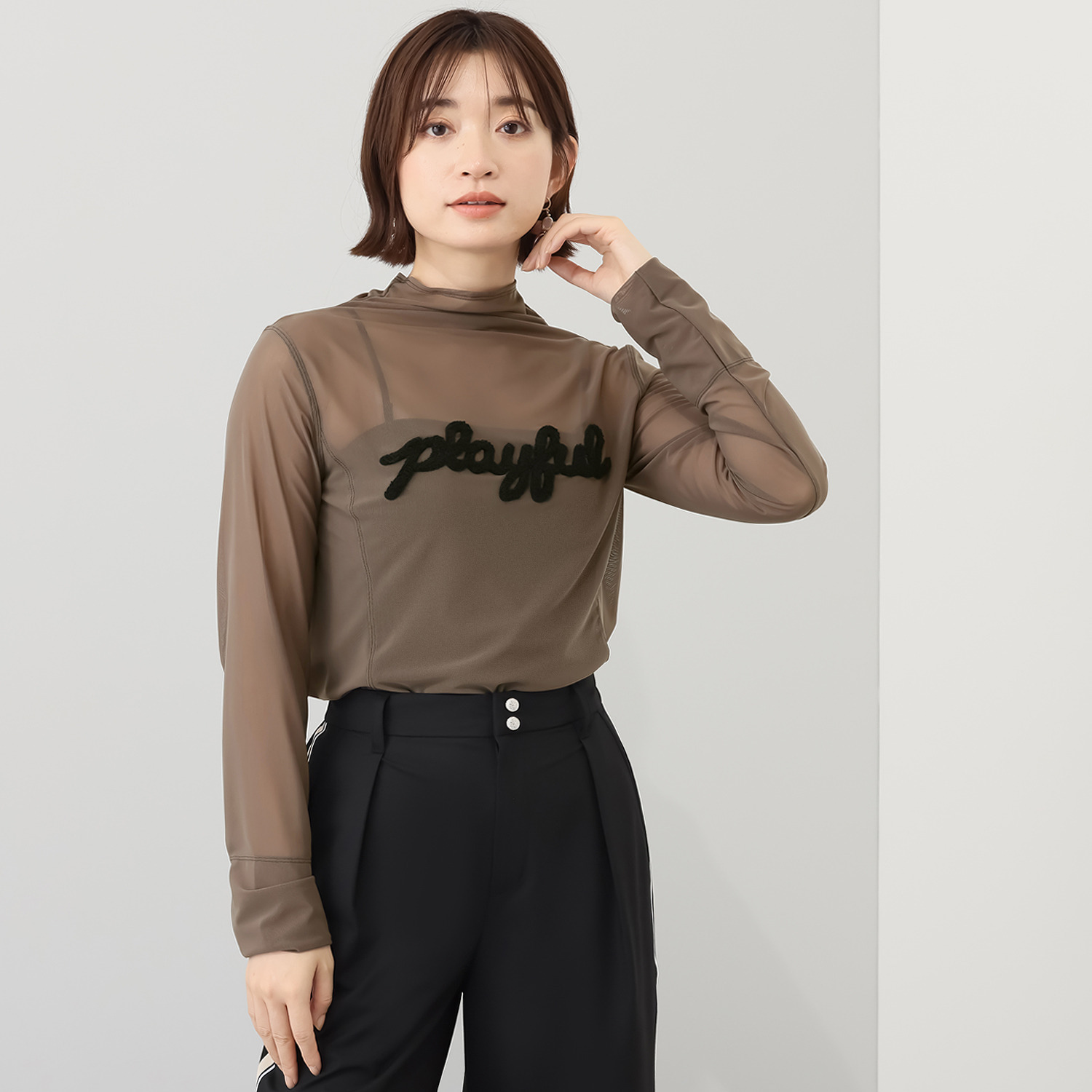 ボン・ブリコラージュ バイ　レイコ・ホウセンジ バイヤーイチ押し！ イマっぽさ満載の 大人のシアーチュール プルオーバー