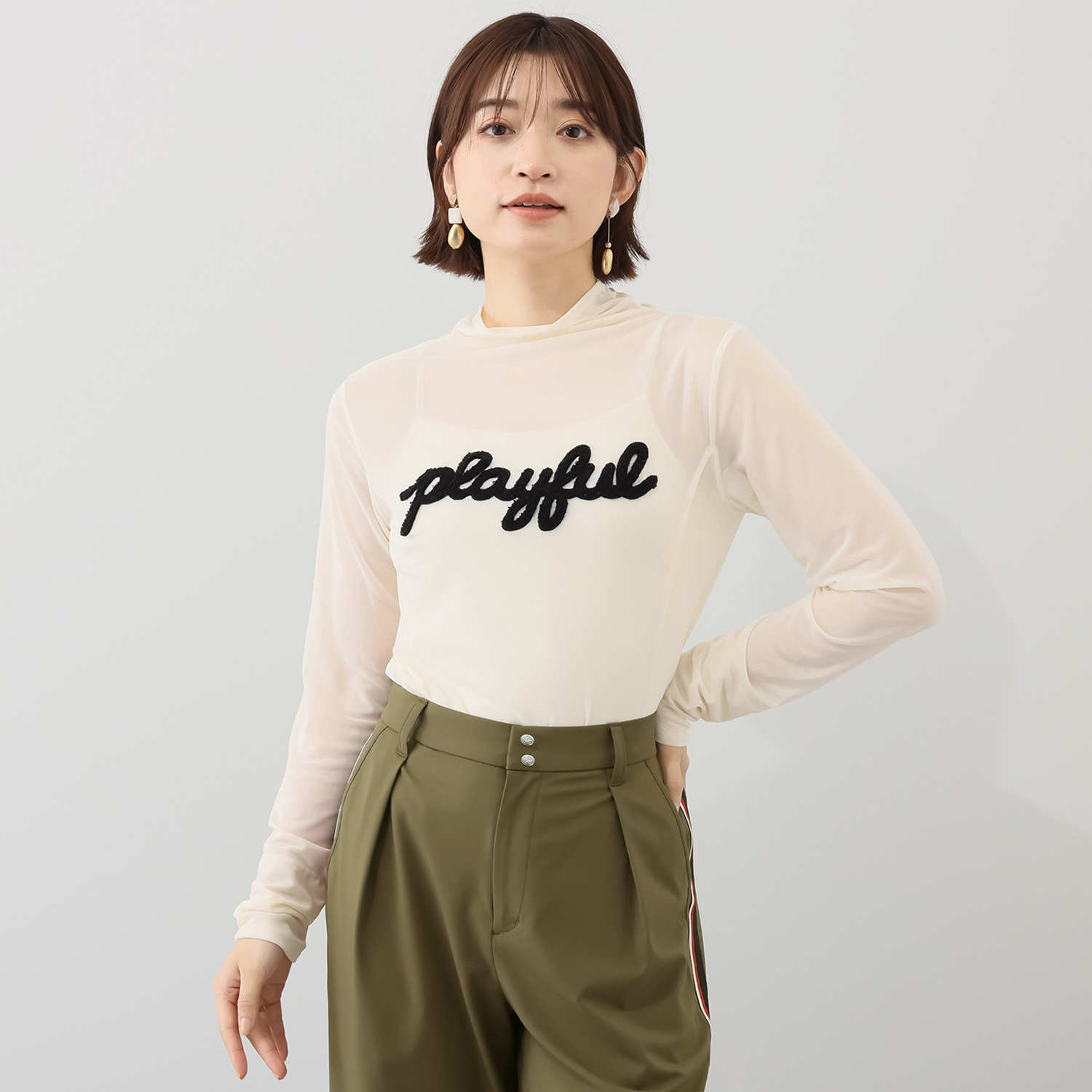 ボン・ブリコラージュ バイ　レイコ・ホウセンジ バイヤーイチ押し！ イマっぽさ満載の 大人のシアーチュール プルオーバー