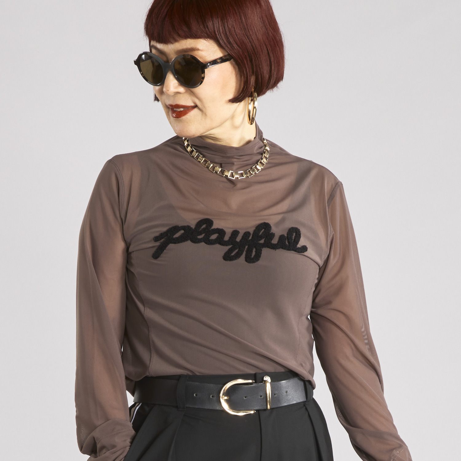 ボン・ブリコラージュ バイ　レイコ・ホウセンジ バイヤーイチ押し！ イマっぽさ満載の 大人のシアーチュール プルオーバー