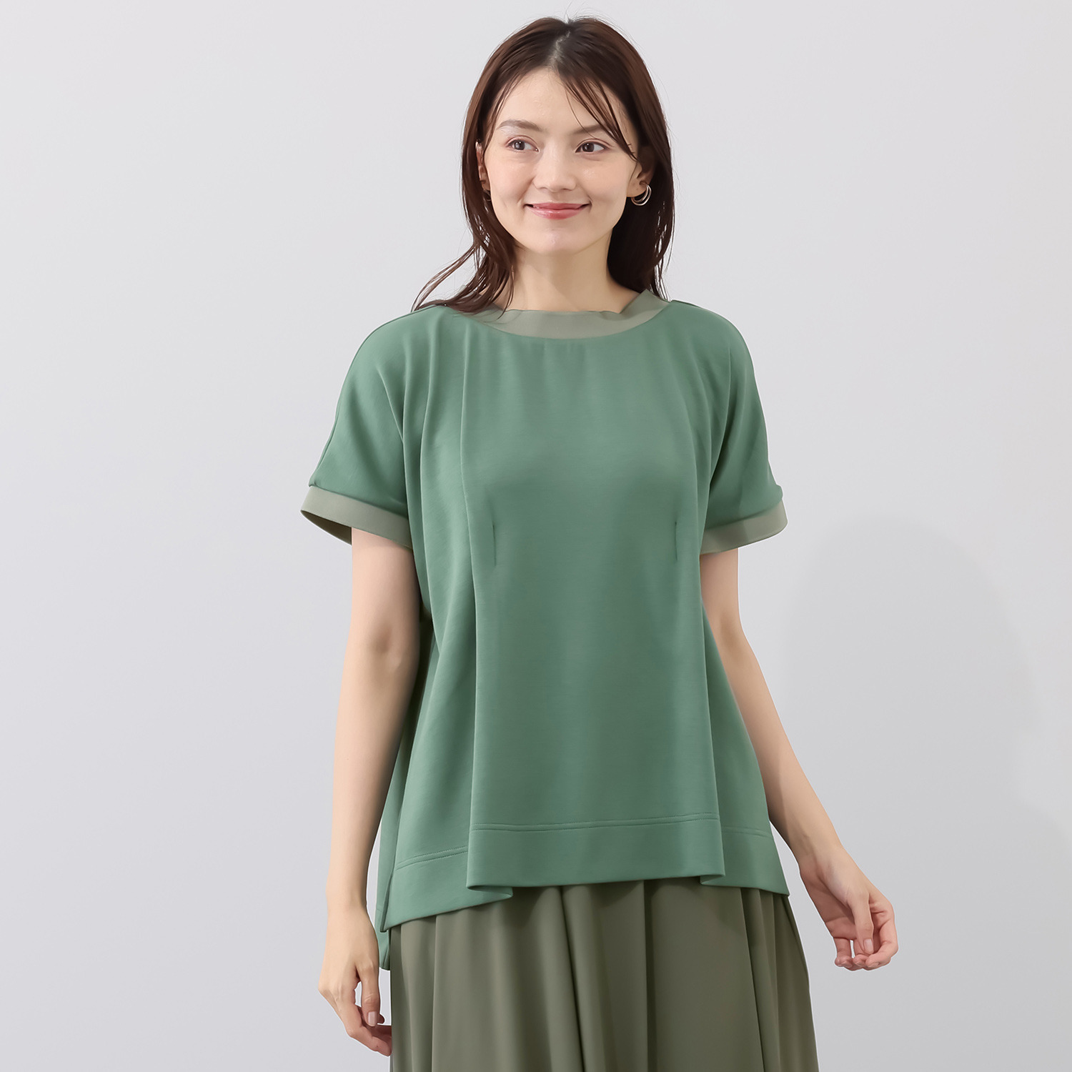 コモエリークローゼット リブテクスリーブ プルオーバー