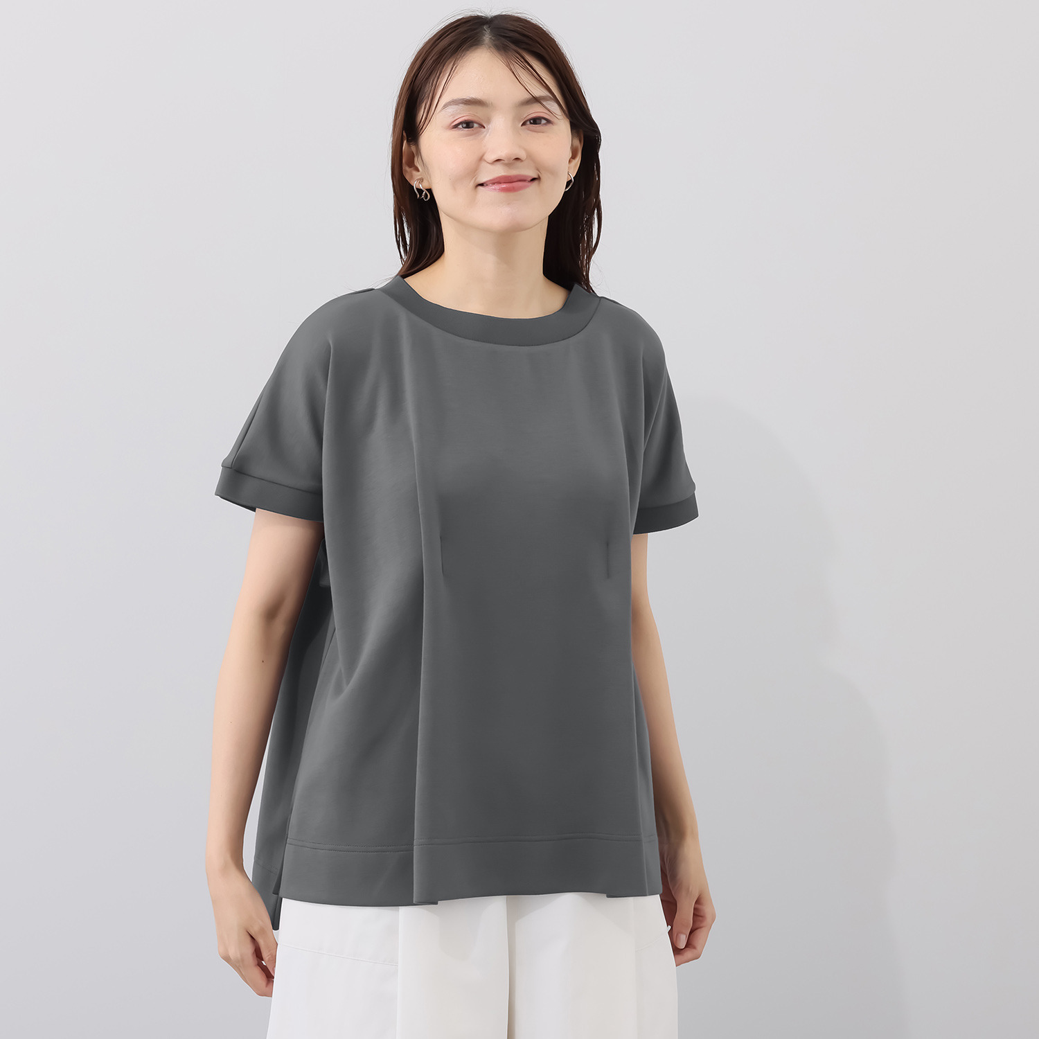 コモエリークローゼット リブテクスリーブ プルオーバー