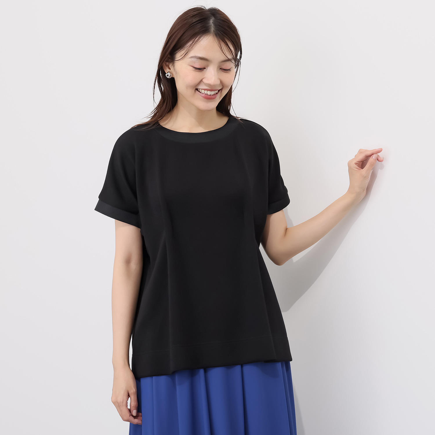 コモエリークローゼット リブテクスリーブ プルオーバー