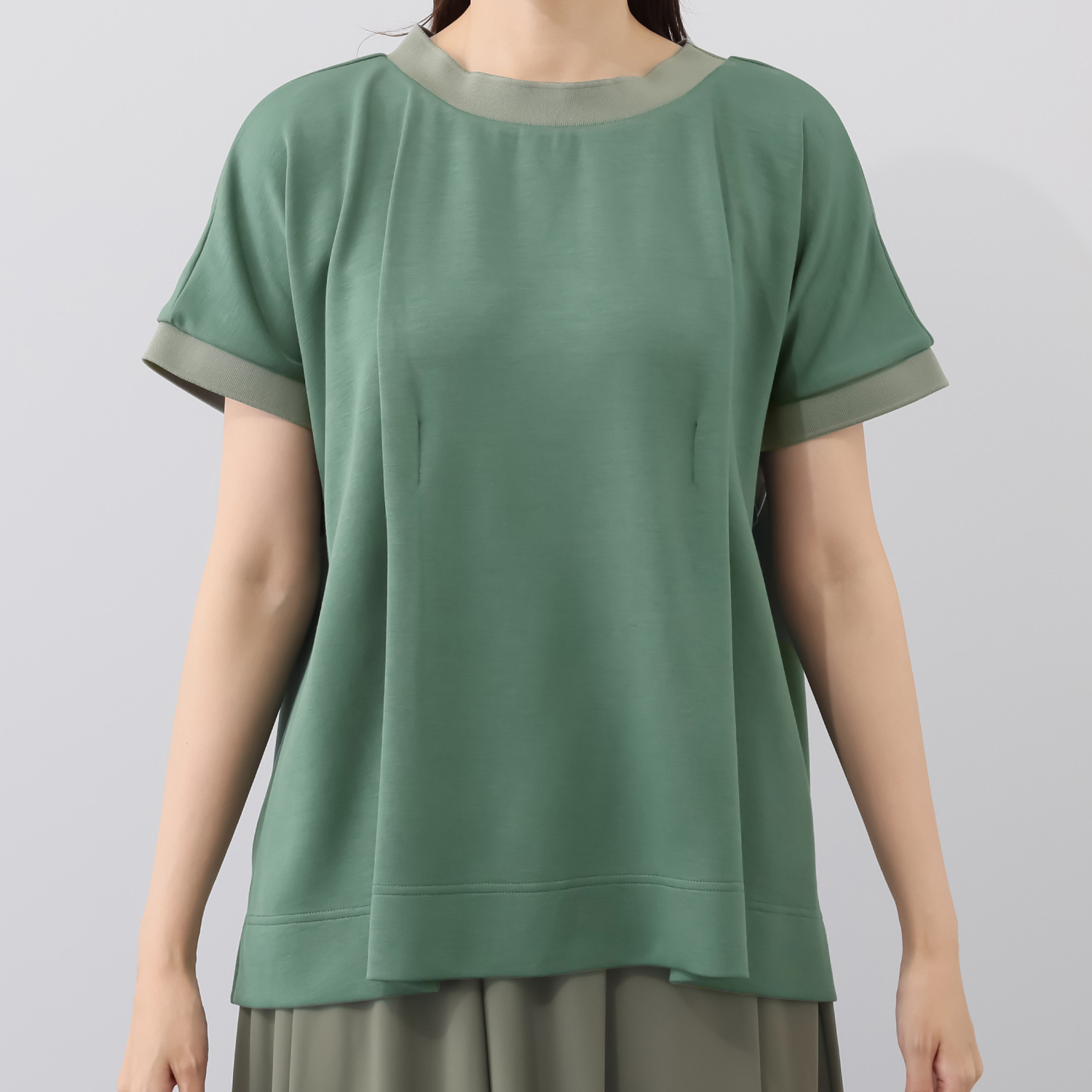 コモエリークローゼット リブテクスリーブ プルオーバー