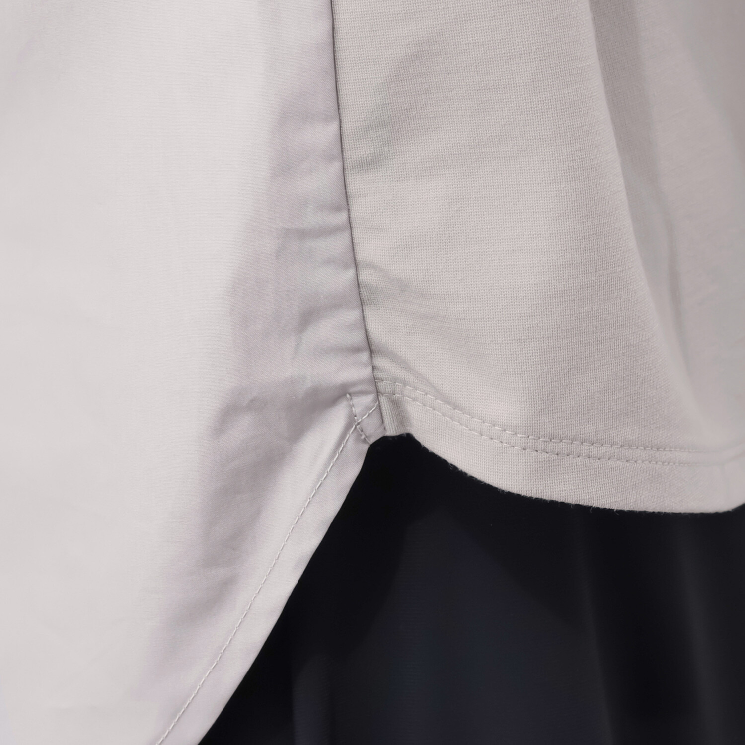 コモエリークローゼット 異素材コンビネーション バルーンスリーブブラウス