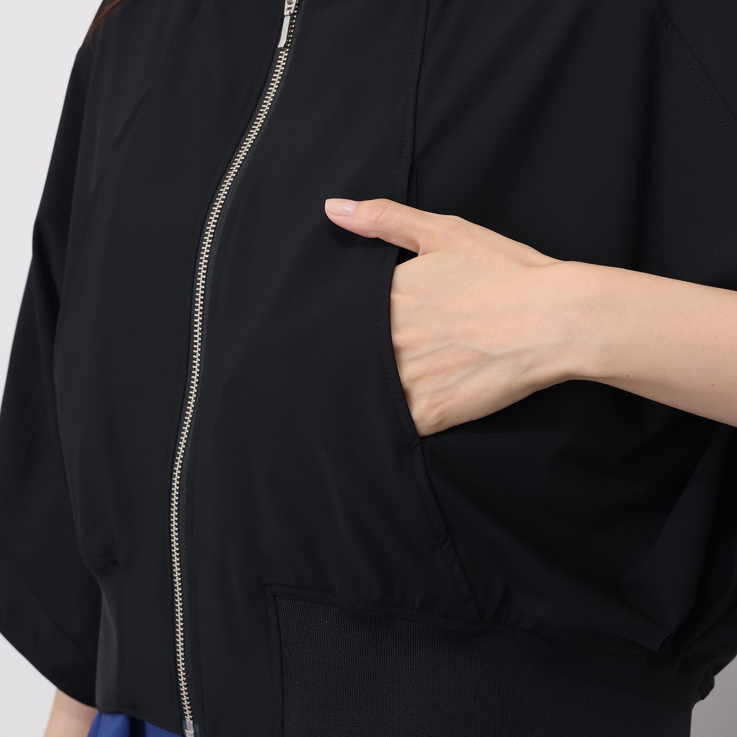 コモエリークローゼット 接触冷感 ゆるスリーブ 羽織りブルゾン