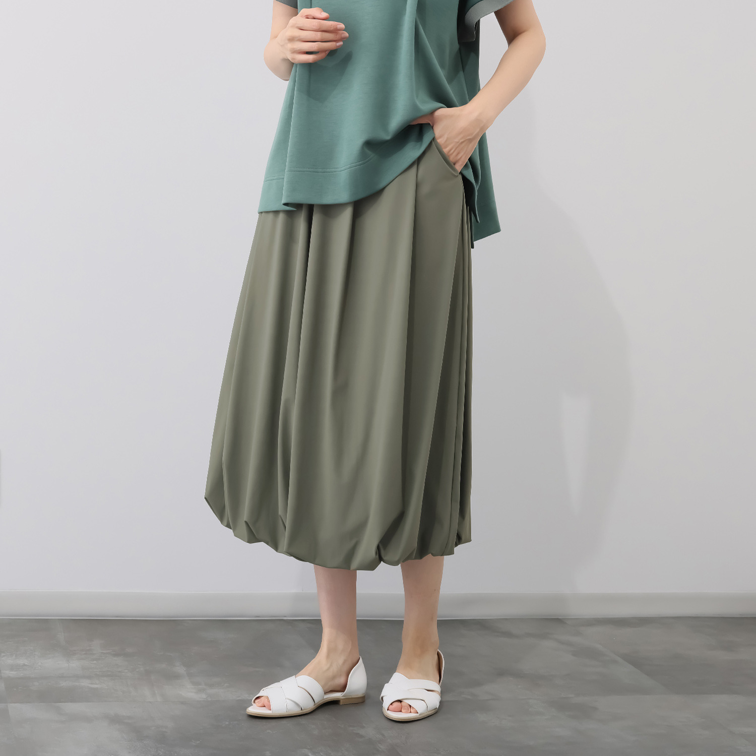 コモエリークローゼット ランダムタックスカート