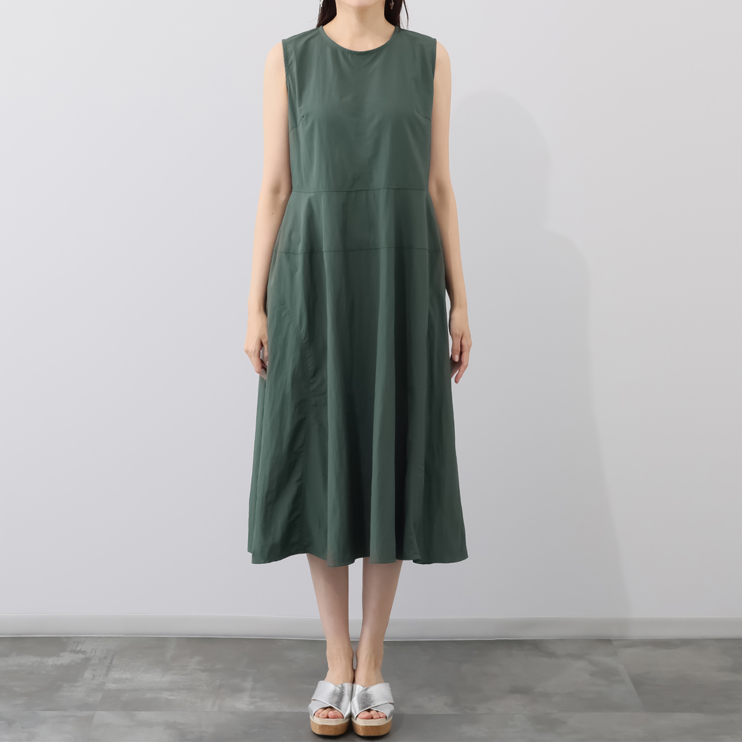 コモエリークローゼット 接触冷感 ランダムボリューム ワンピース