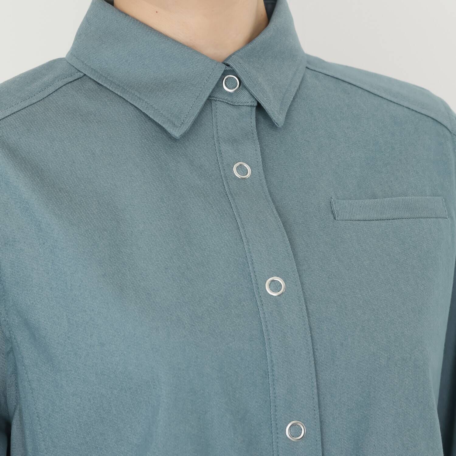 オジョウ アメリカントラッドな シャツドレスワンピース