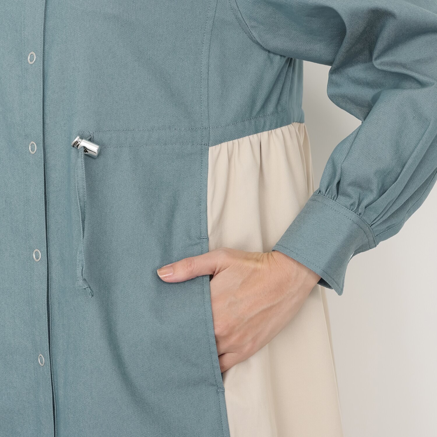 オジョウ アメリカントラッドな シャツドレスワンピース