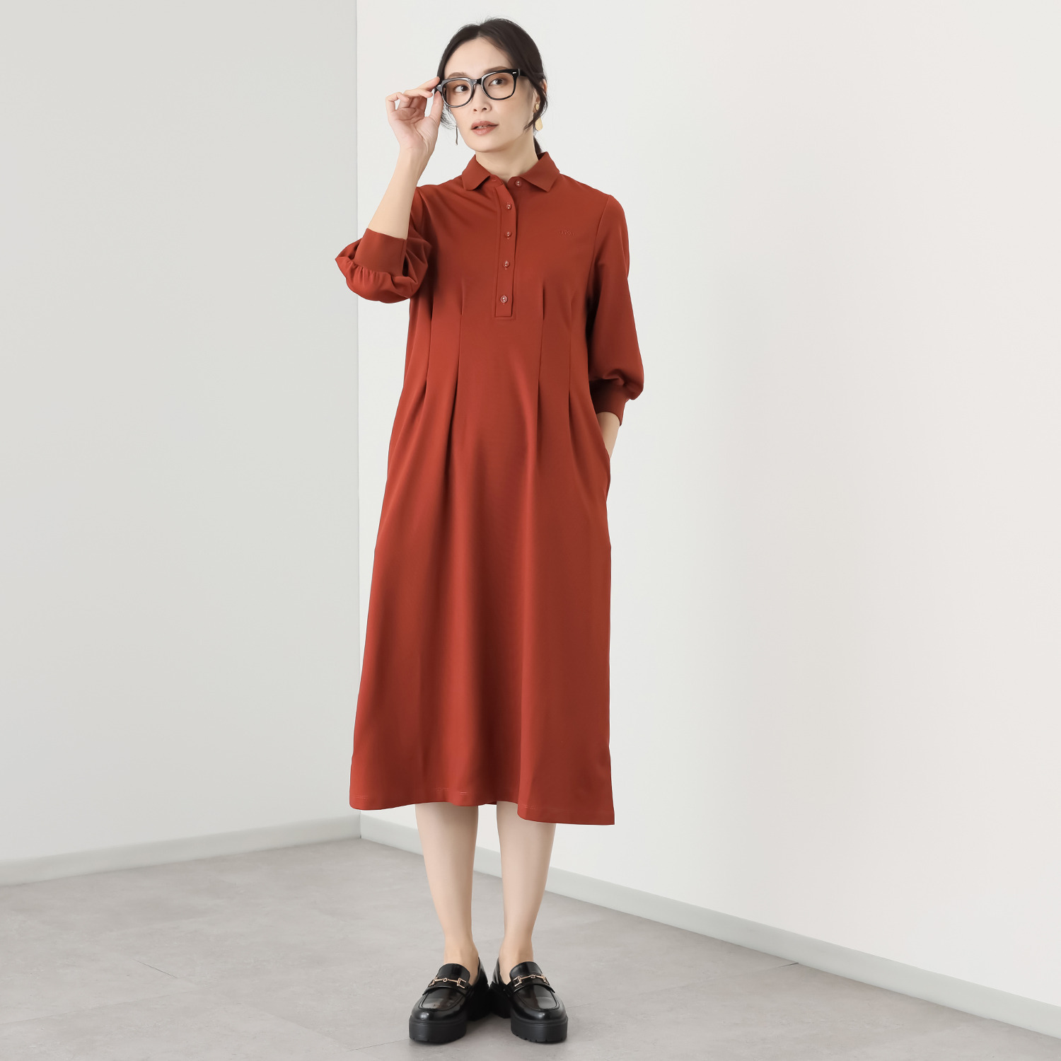 オジョウ テニスラヴァーのための スポーティー ポロワンピース