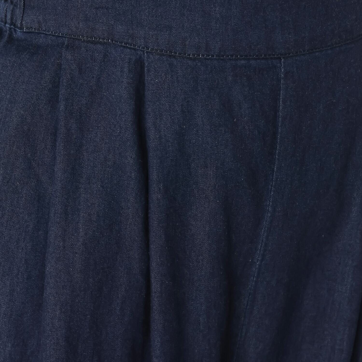 オン　ザ　エッジ ライトなデニムで スタイルアップ サスペンダー付 タックイージーパンツ