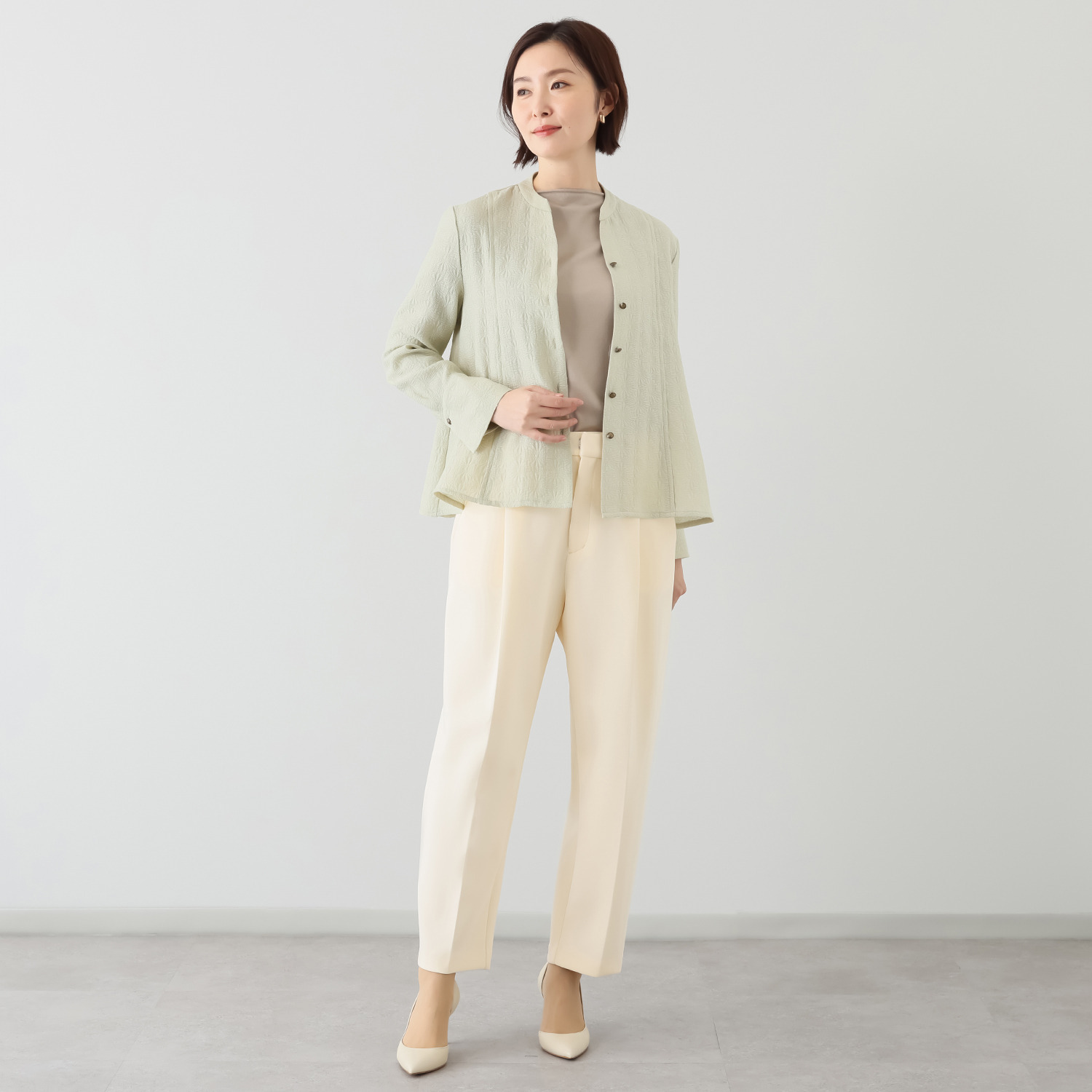 キリ　エ　キリ スポンジニット ハンサムパンツ