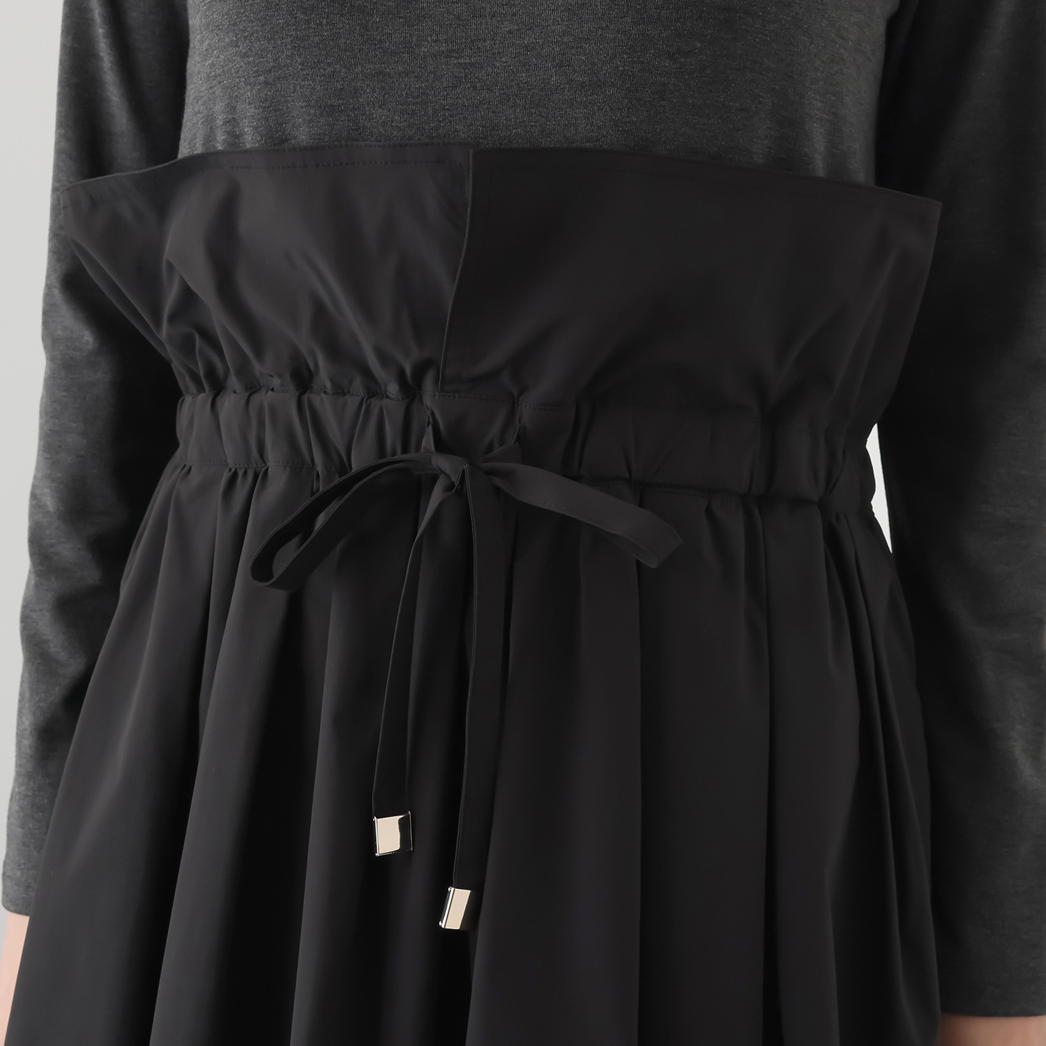 キリ　エ　キリ 異素材ドッキング ワンピース