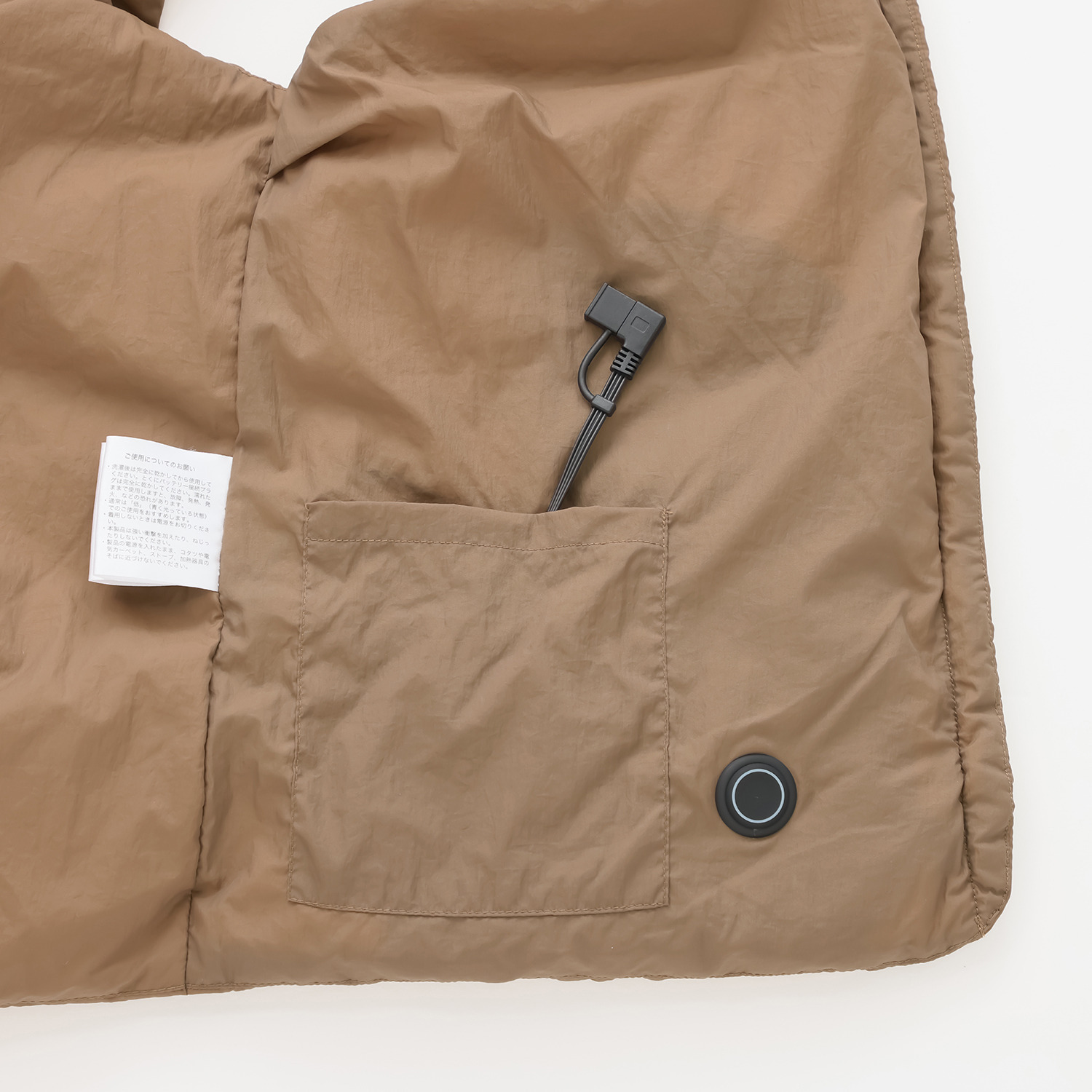 モリリン 羽毛入りヒーターベスト モバイルバッテリーセット