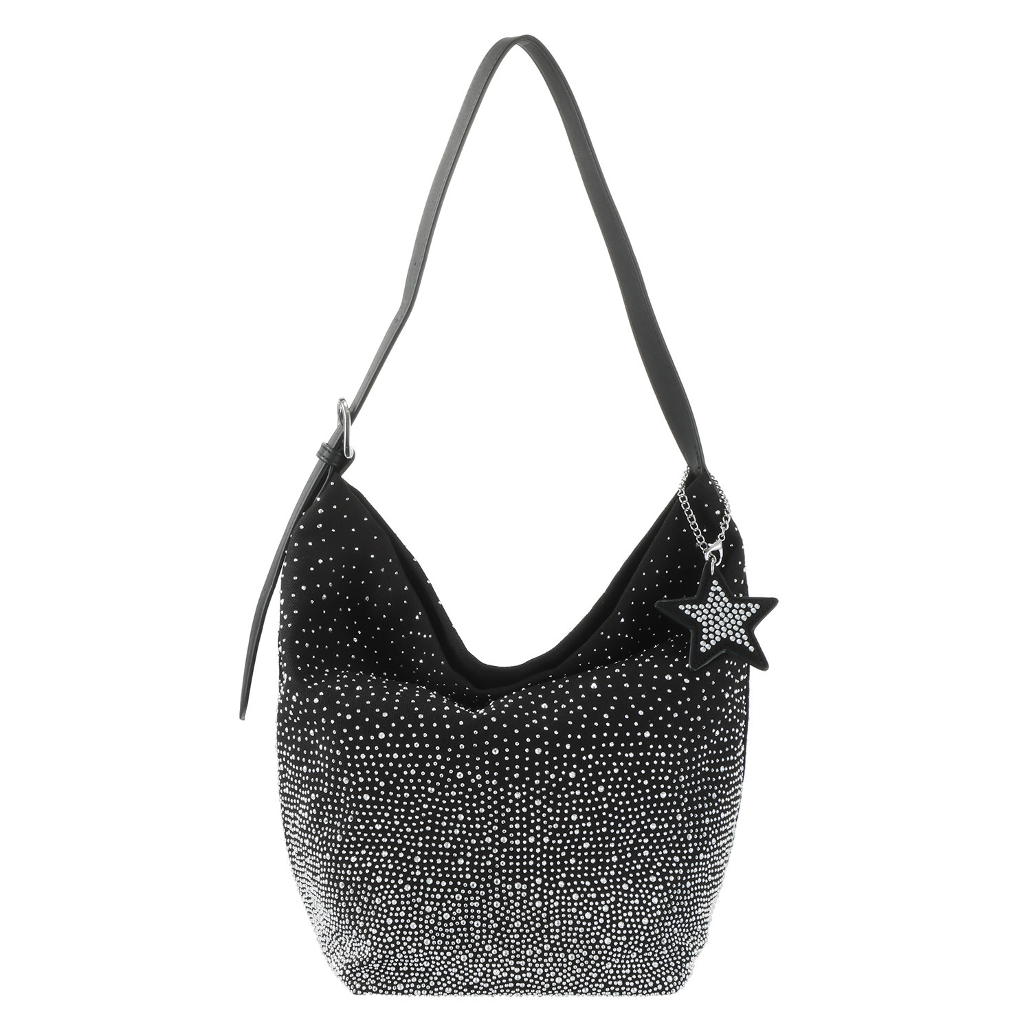 グッシオイタリー 星形チャーム付 グラデーション ラインストーン トートバッグ