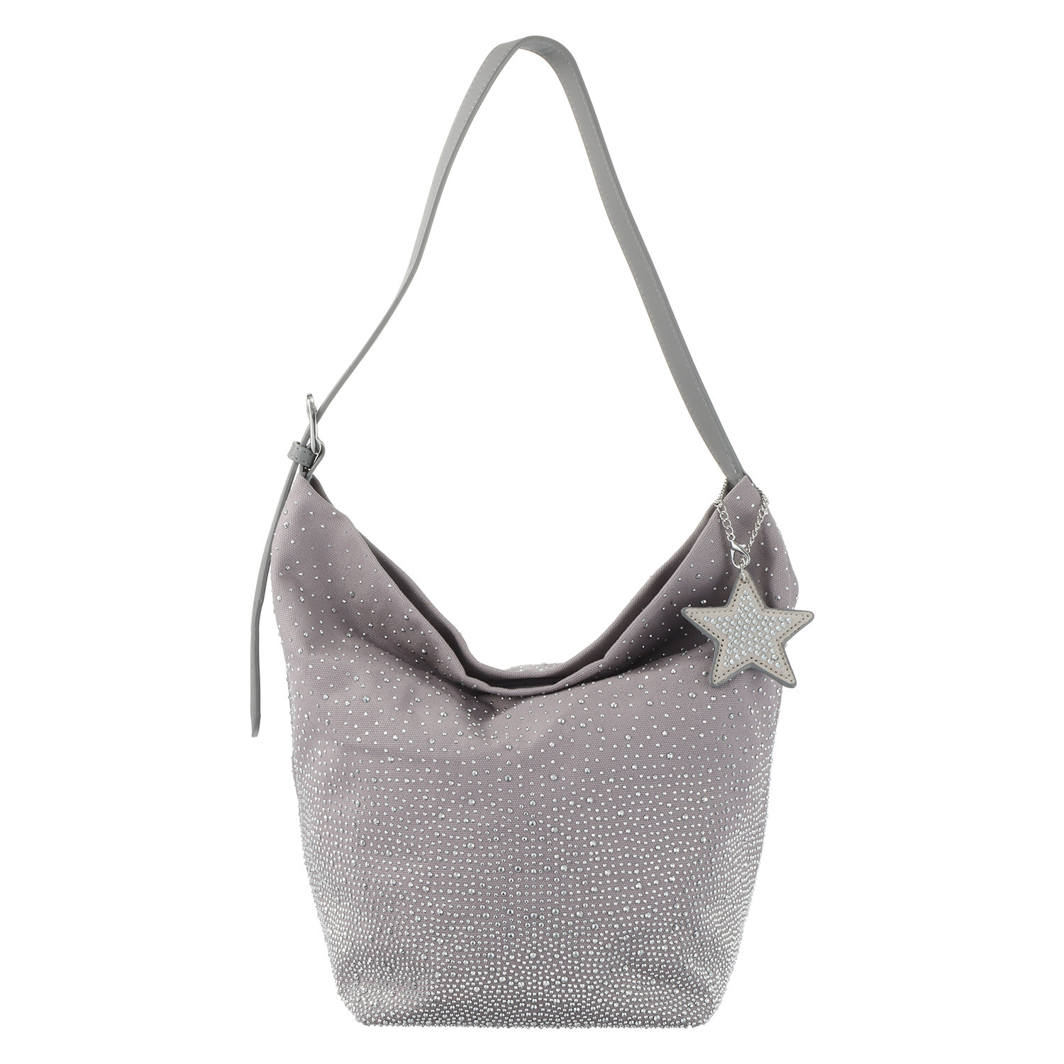 グッシオイタリー 星形チャーム付 グラデーション ラインストーン トートバッグ
