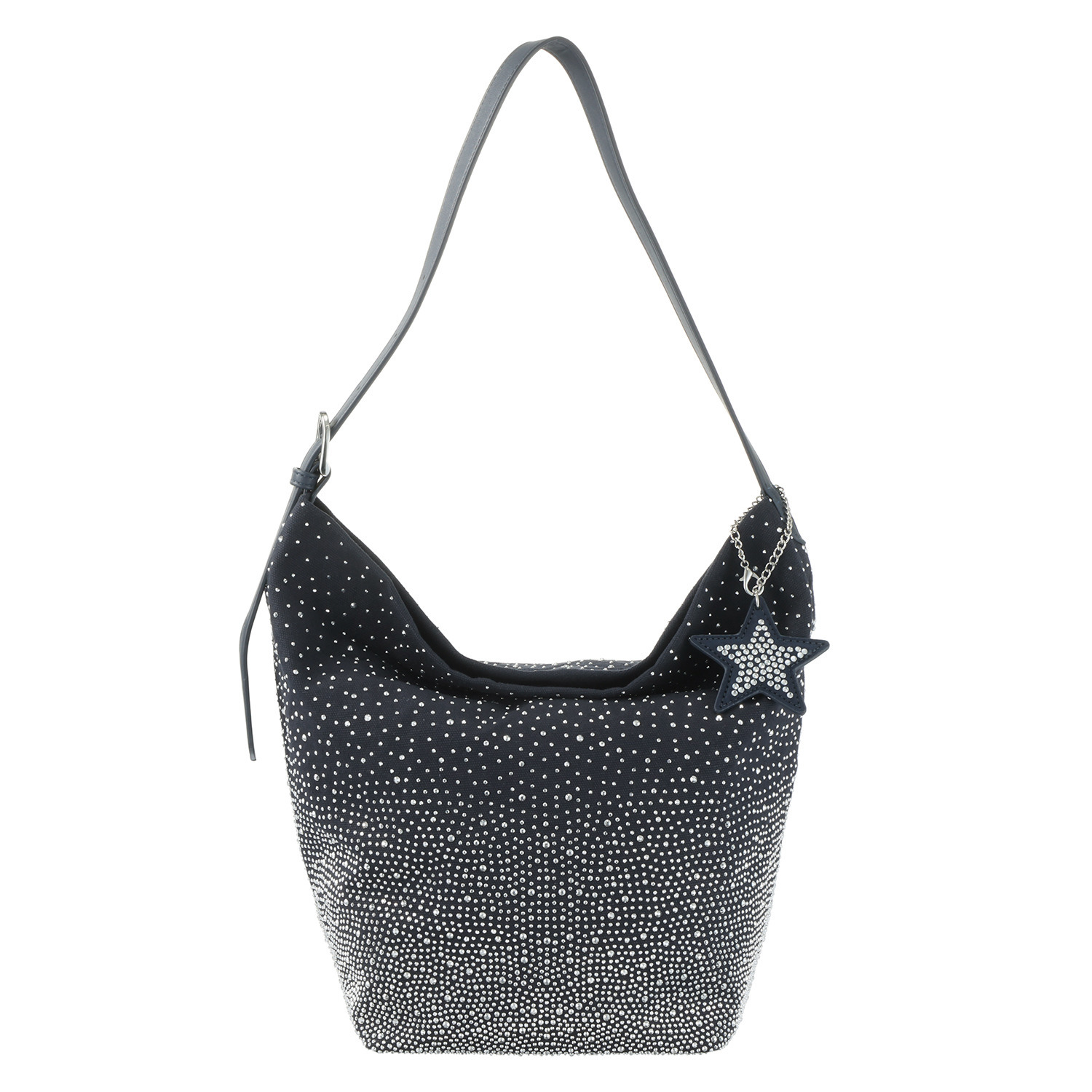 グッシオイタリー 星形チャーム付 グラデーション ラインストーン トートバッグ