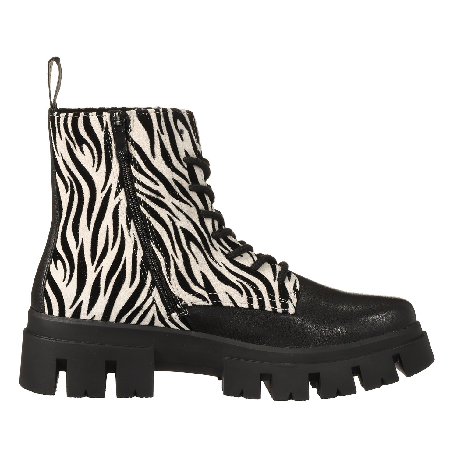 ブソラ はっ水山羊革 軽量ボリュームソール レースアップブーツ