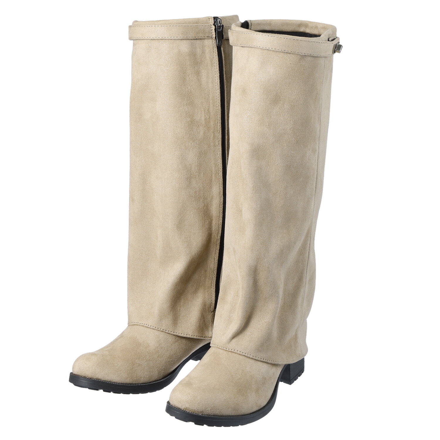 ブソラ はっ水 スラウチーロングブーツ