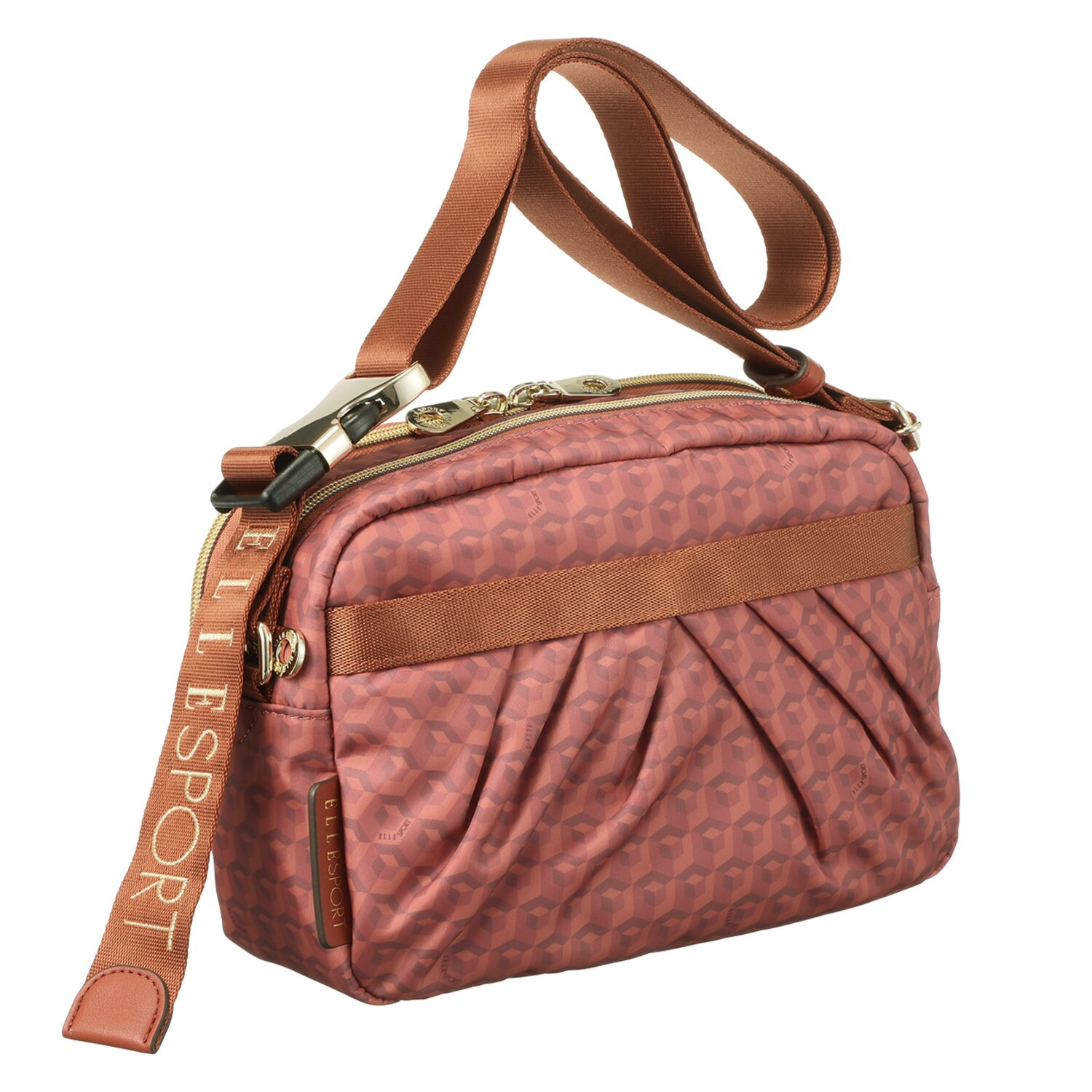 ＥＬＬＥ　ＳＰＯＲＴ はっ水 お財布機能付 軽量ショルダーバッグ