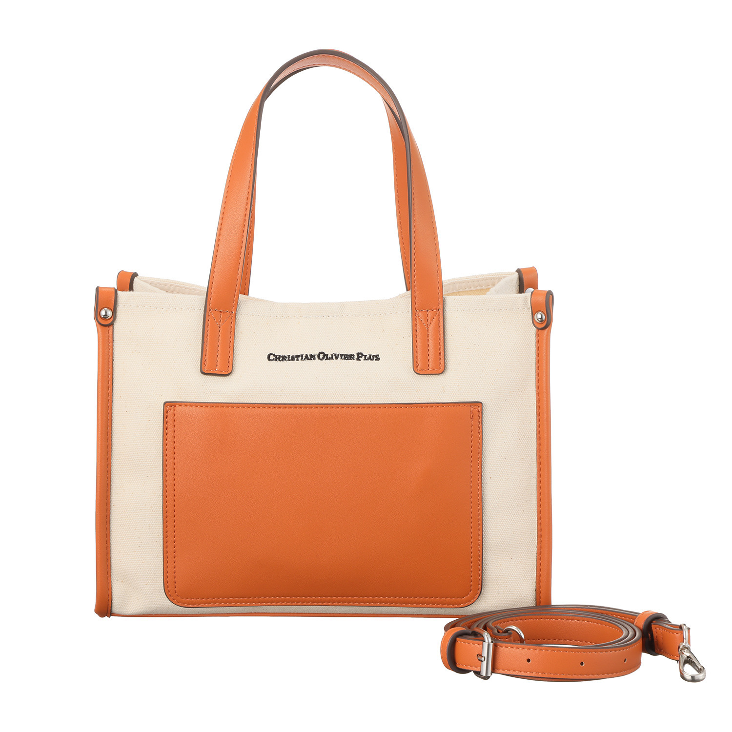 クリスチャン　オリビエ 軽量 キャンバス ２ウェイトートバッグ