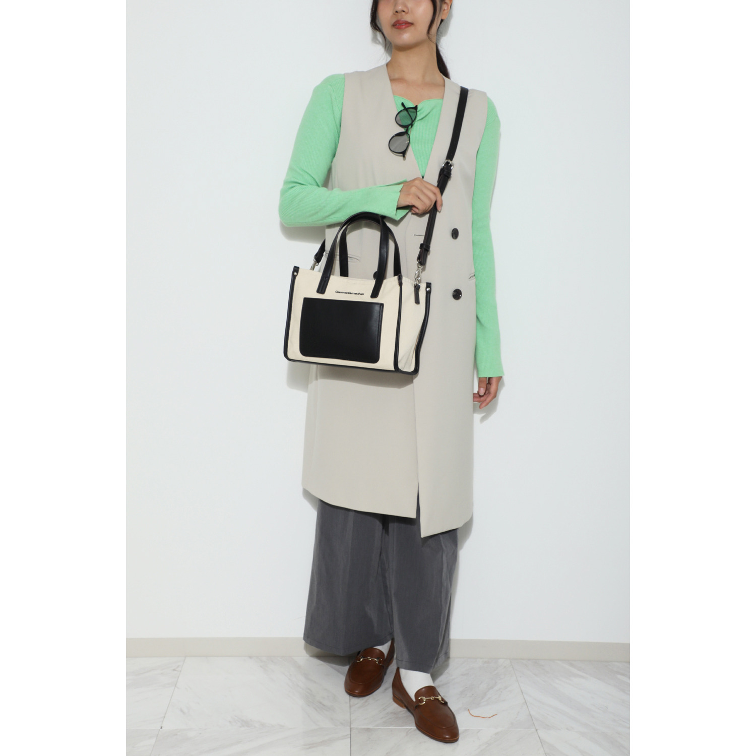 クリスチャン　オリビエ 軽量 キャンバス ２ウェイトートバッグ