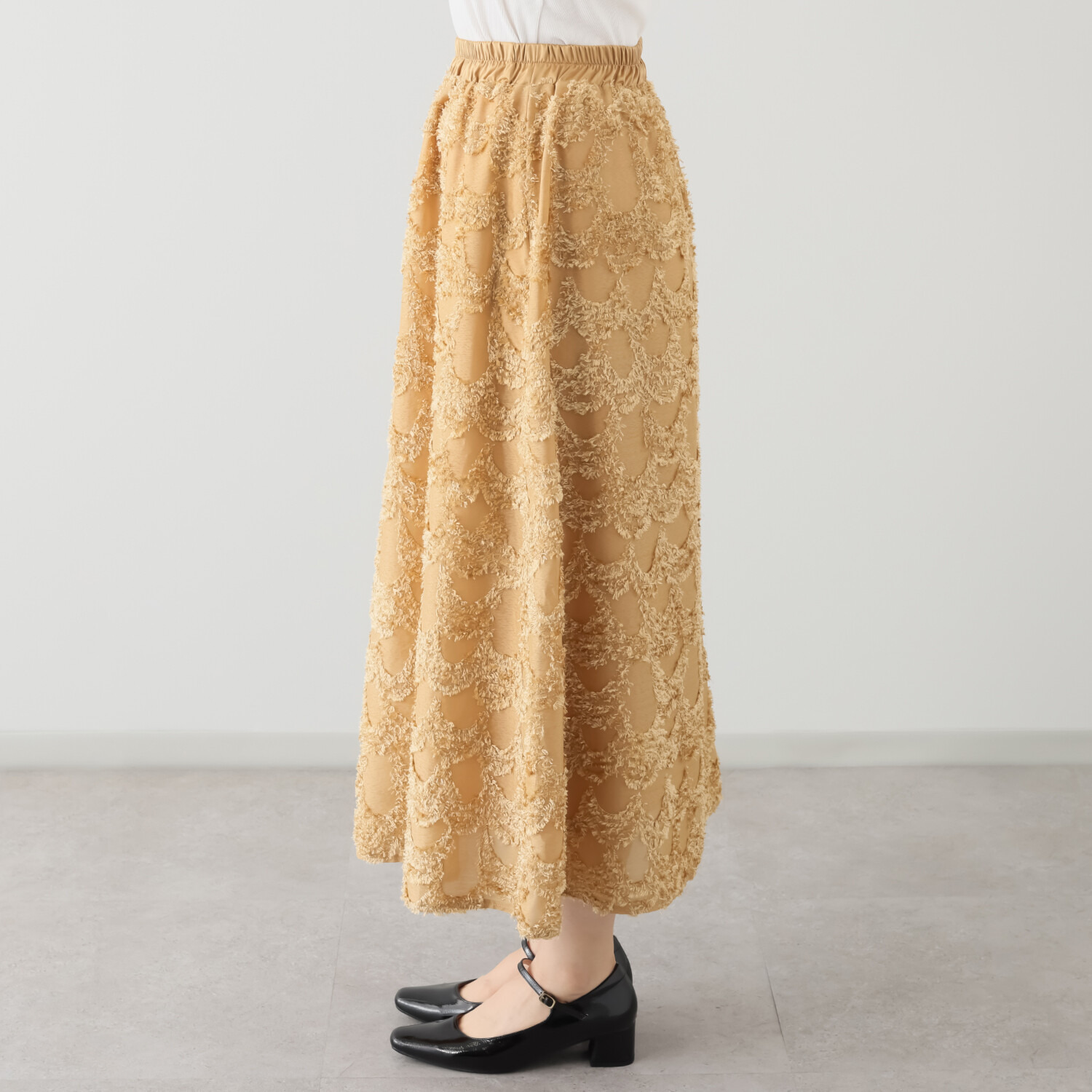 フーア ジャガード ギャザースカート