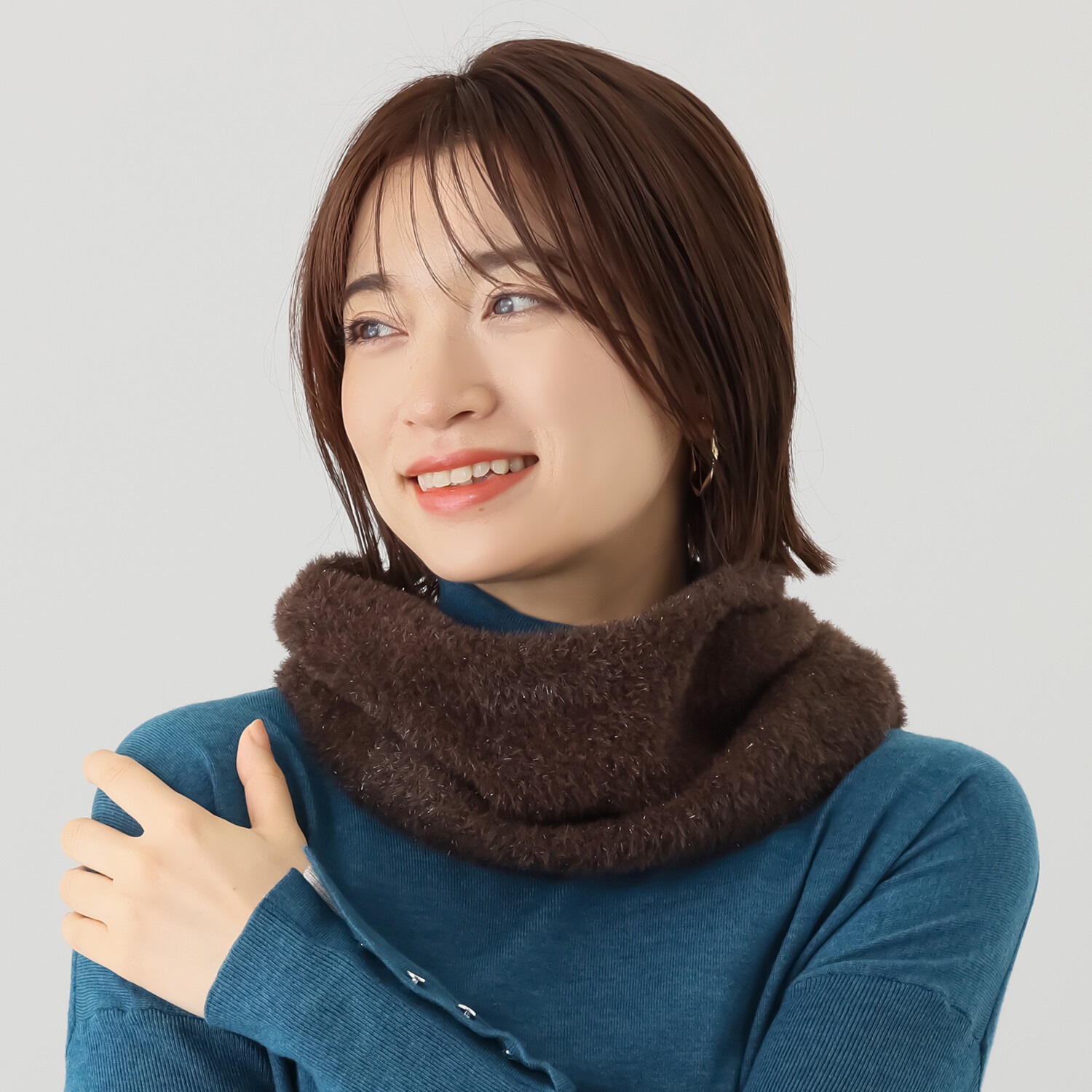 フーア ブリリアントラメ ニットスヌード