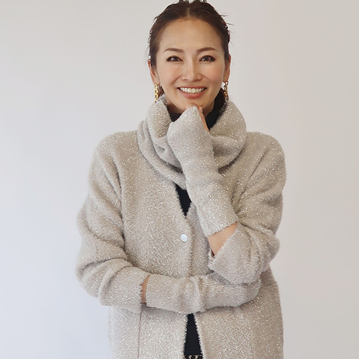 フーア ブリリアントラメ ニットスヌード