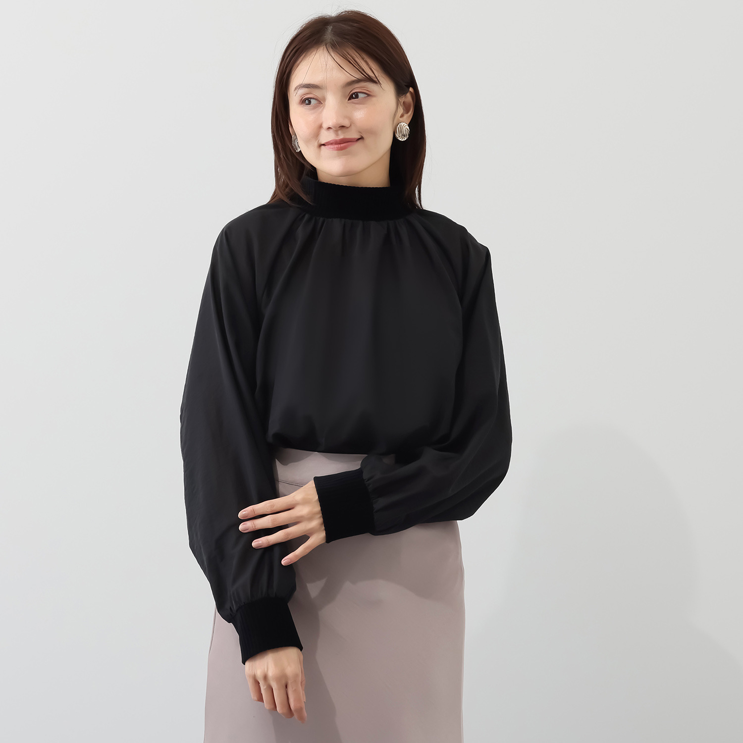 エアリーフェアリー 秋を感じる シアー オーバーブラウス