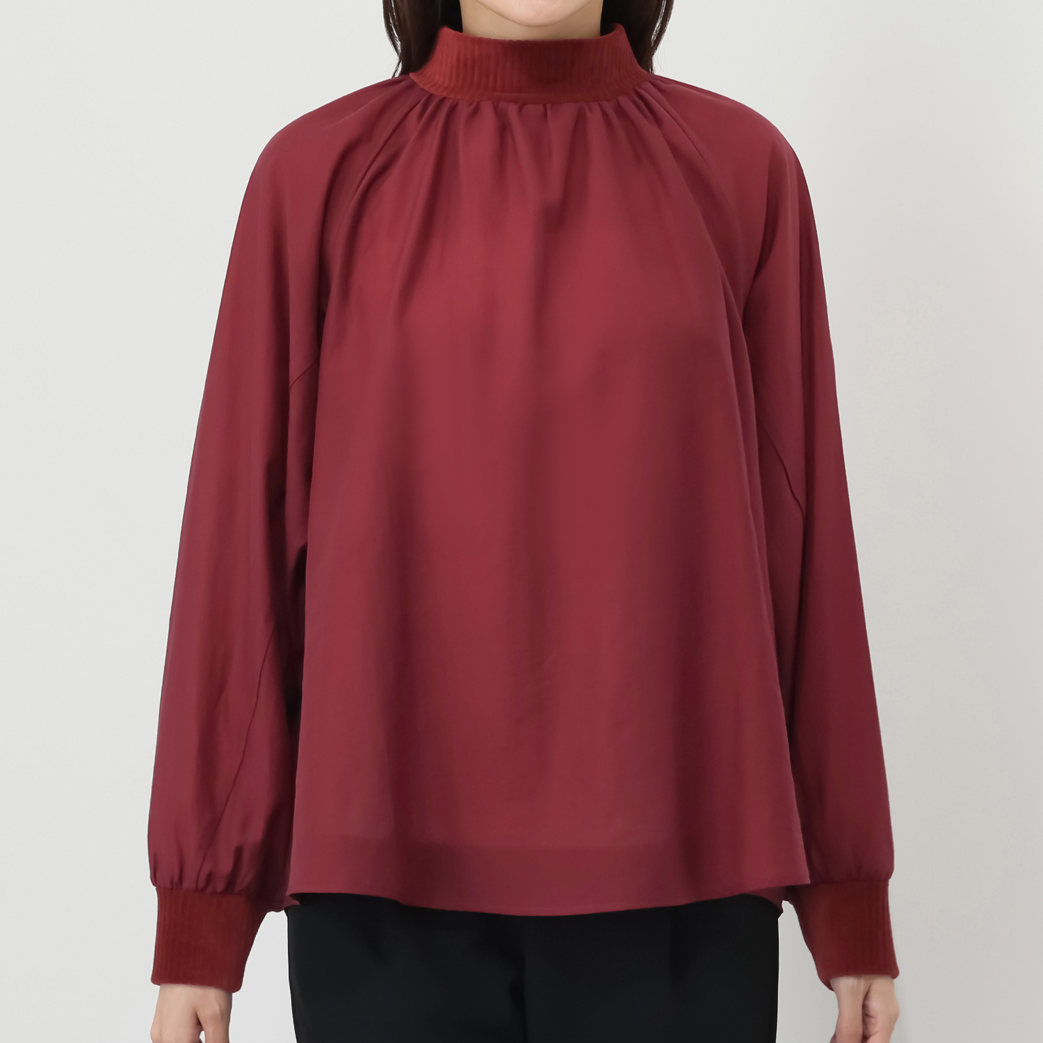 エアリーフェアリー 秋を感じる シアー オーバーブラウス