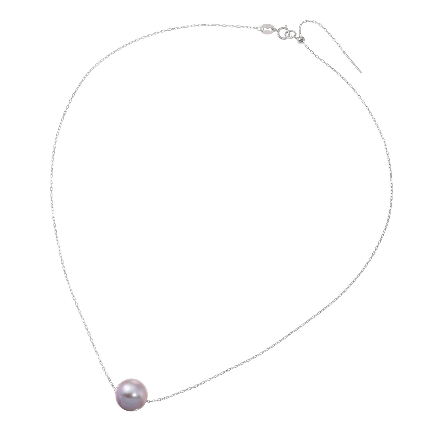 ペレフェリーク シルバー １１ｍｍＵＰ ブロッサムカラー 淡水パール スライド ピンスルーペンダント