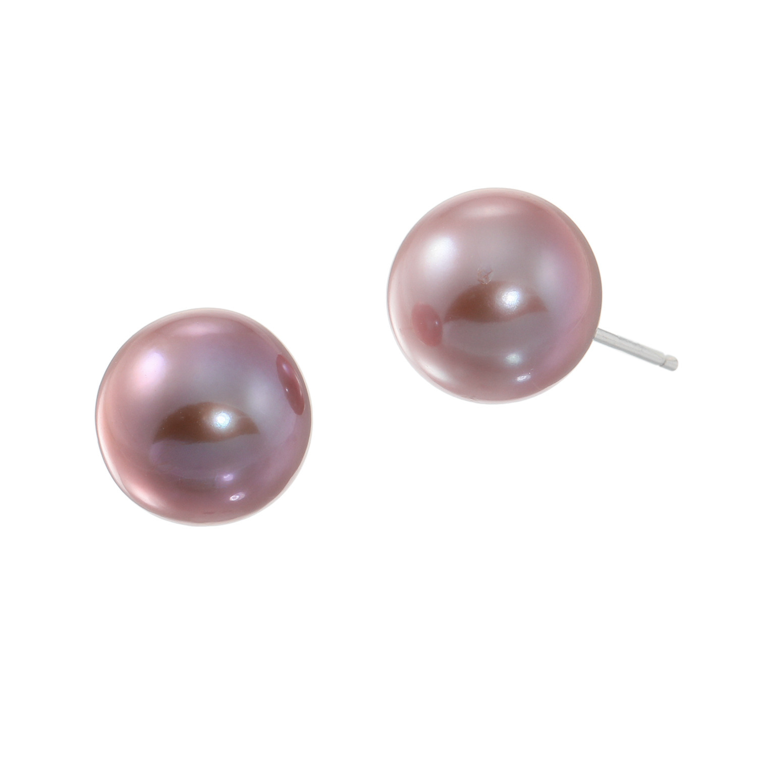 ペレフェリーク １０ｍｍＵＰ ブロッサムカラー 淡水パール スタッド イヤリング／ピアス