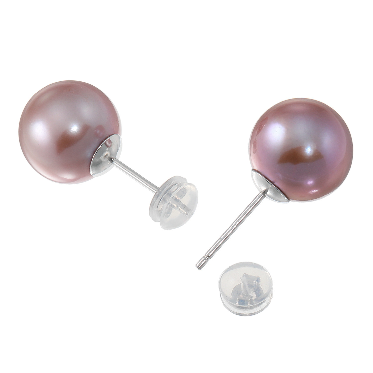 ペレフェリーク １０ｍｍＵＰ ブロッサムカラー 淡水パール スタッド イヤリング／ピアス