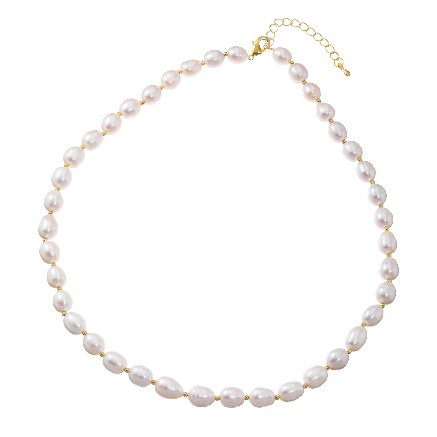 ペレフェリーク 淡水パール メタルアクセント スペシャルネックレス