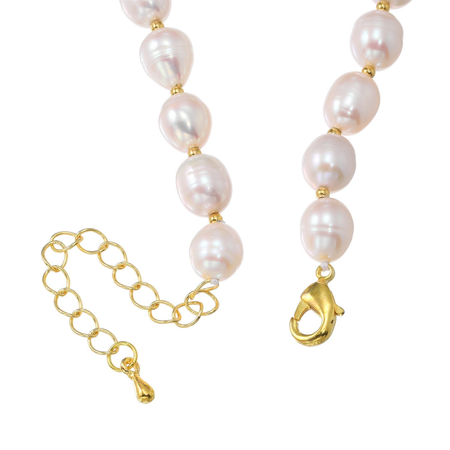 ペレフェリーク 淡水パール メタルアクセント スペシャルネックレス