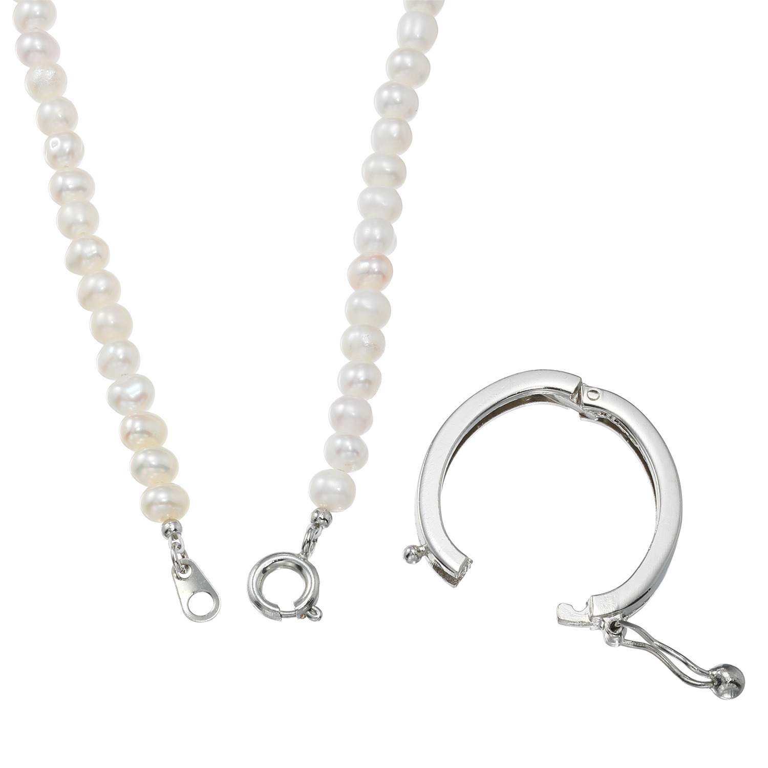 ペレフェリーク ベビー淡水パール ショートナー付 スーパーロングネックレス