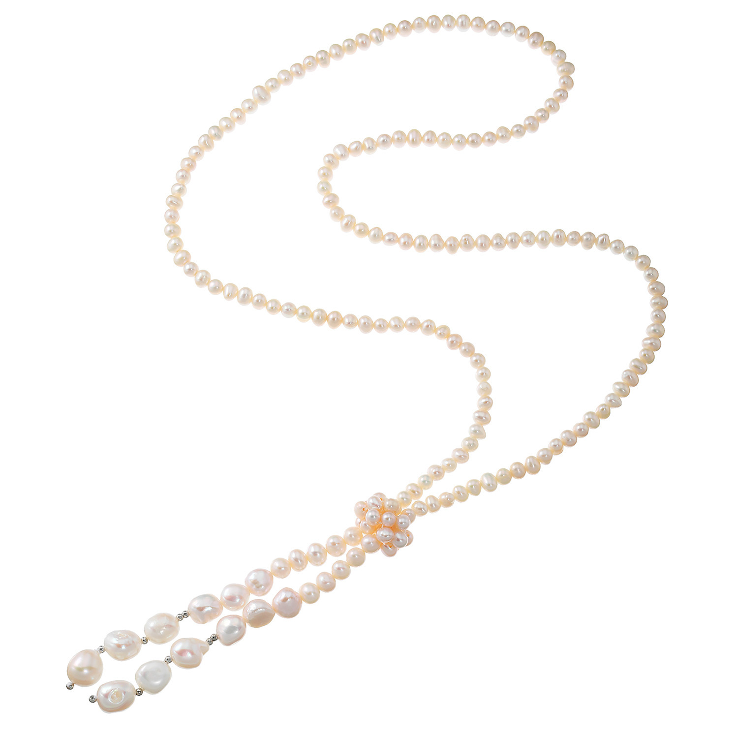 ペレフェリーク 淡水パール アレンジが楽しめる ロングラリエット