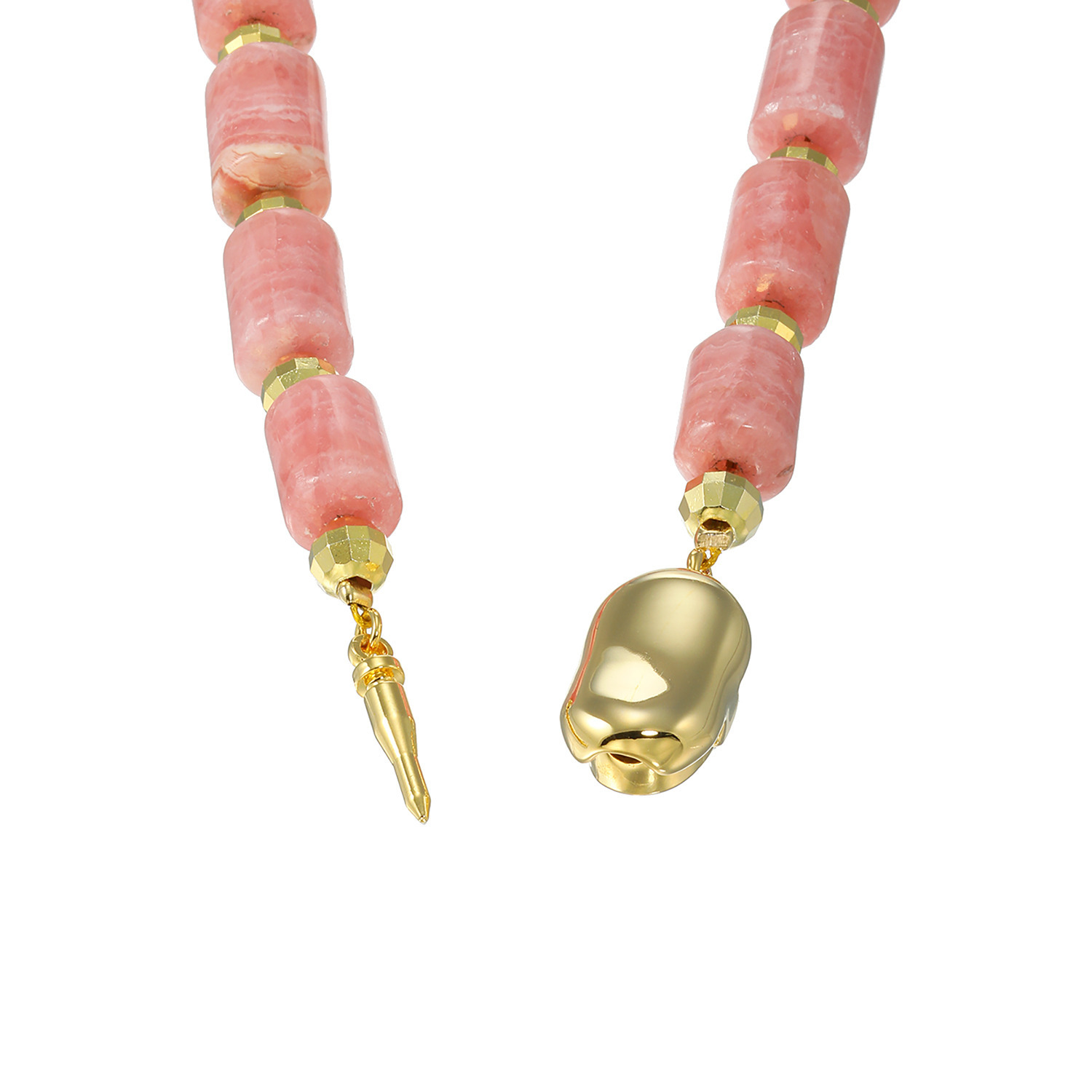 マイクローバー インカローズ＆ ロッククリスタルクォーツ ネックレス