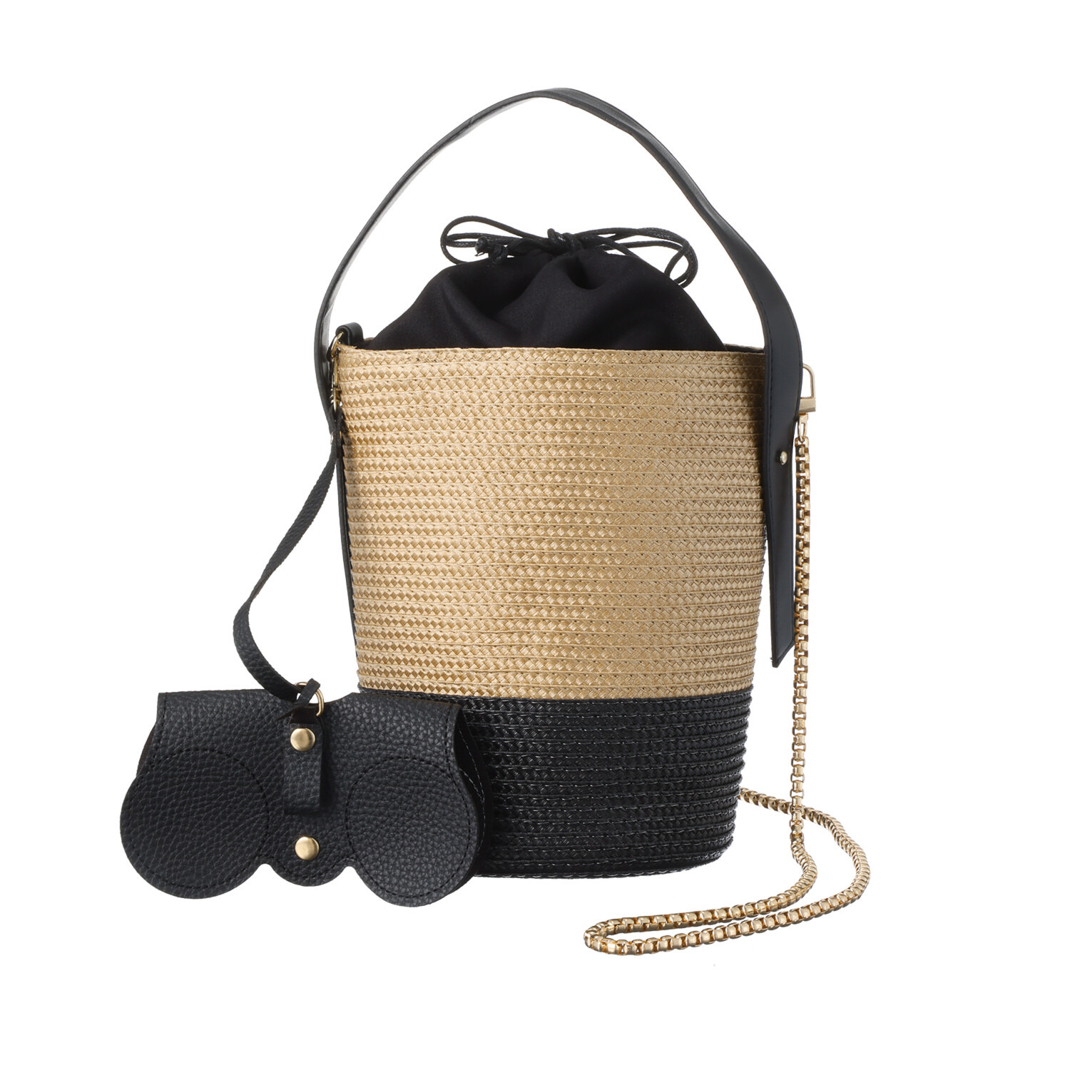 イロプライム グラスホルダー チャーム付 斜め掛けできる ２ウェイバッグ