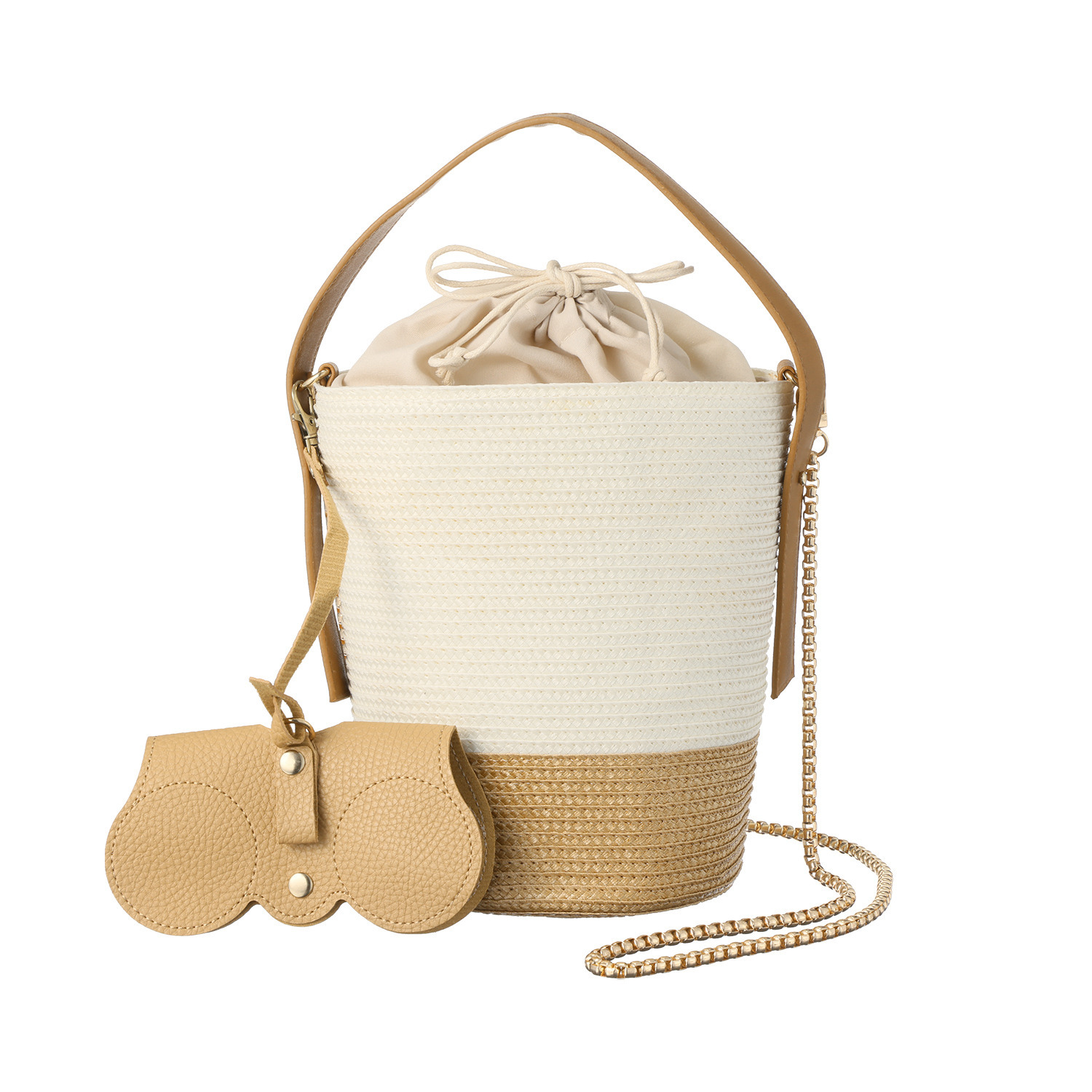 イロプライム グラスホルダー チャーム付 斜め掛けできる ２ウェイバッグ